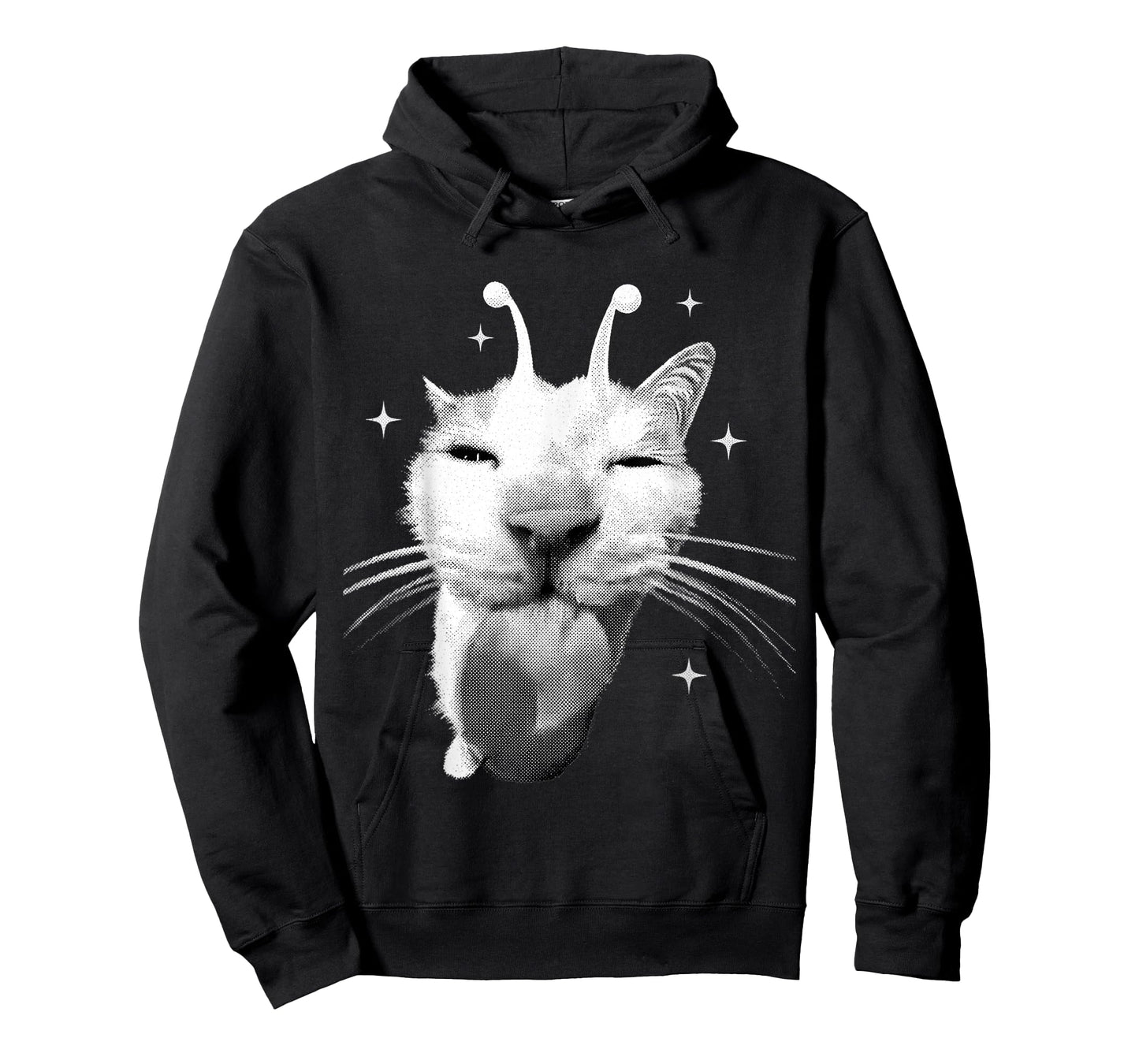 Y2K Alien Cat Meme Retro Funny Silly Cats Cat Lover Kitty T-Shirt