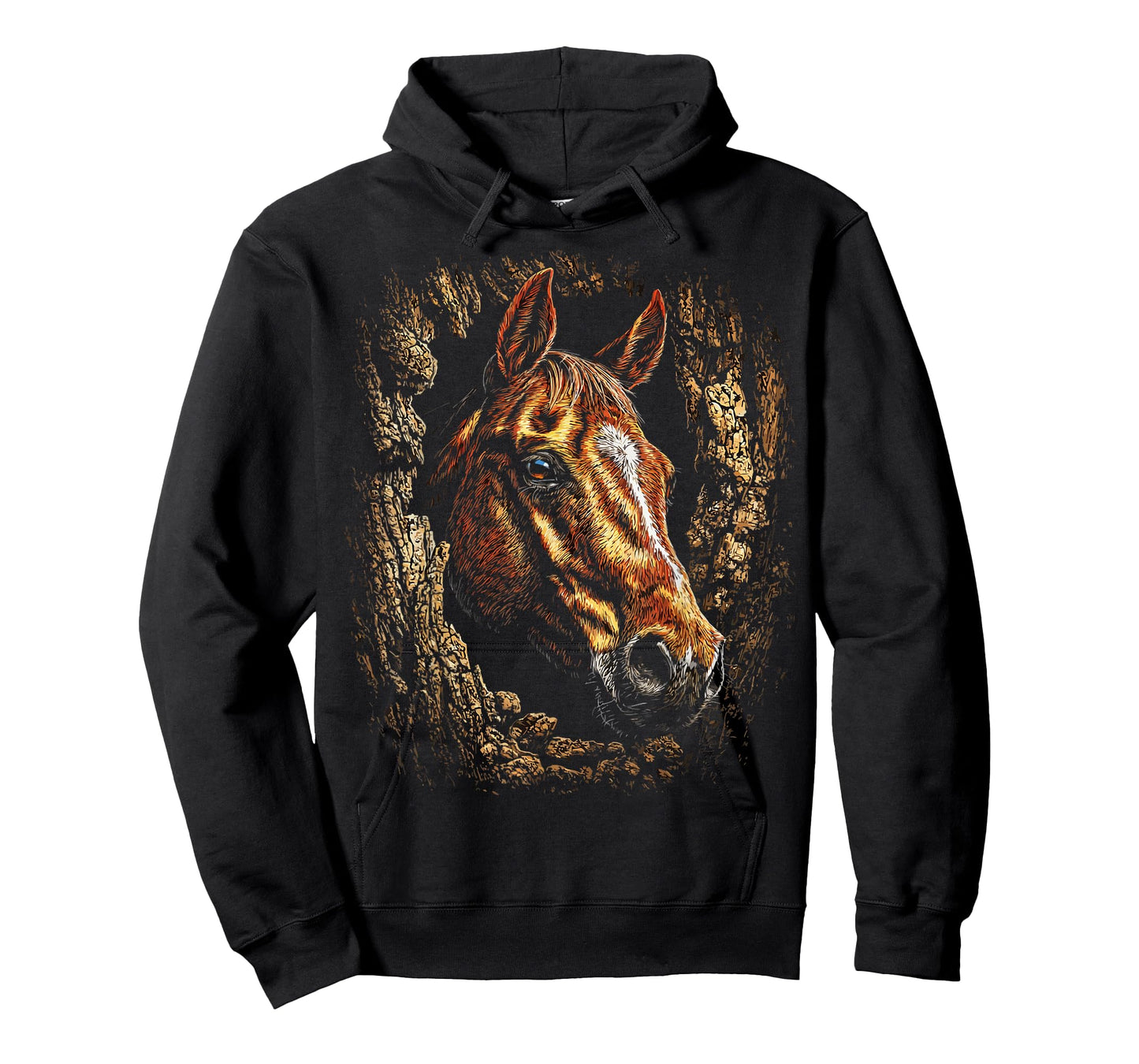 Colorful Horse Art Cute Farm Animal Autumn Aesthetic Fall T-Shirt