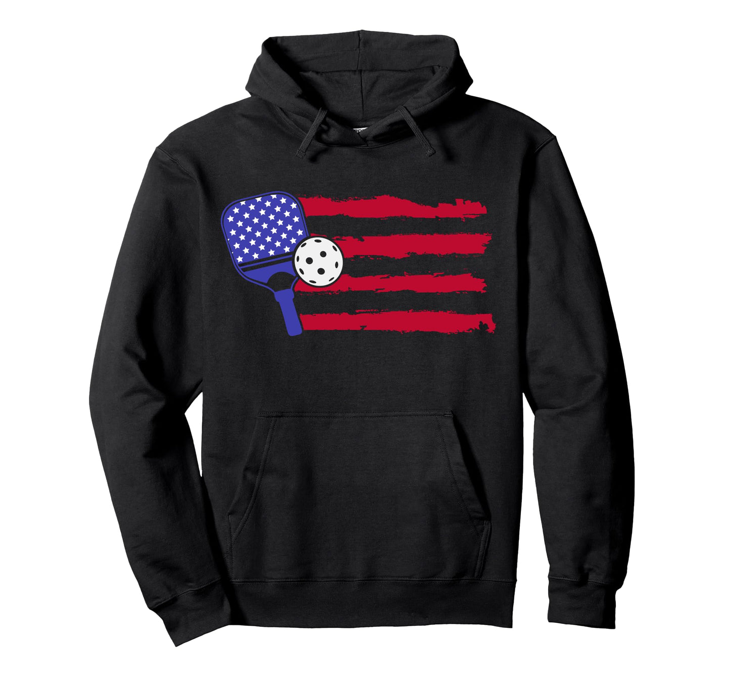 Pickleball US Flag American Patriotic Pickleball 4th Of July Long Sleeve T-Shirt