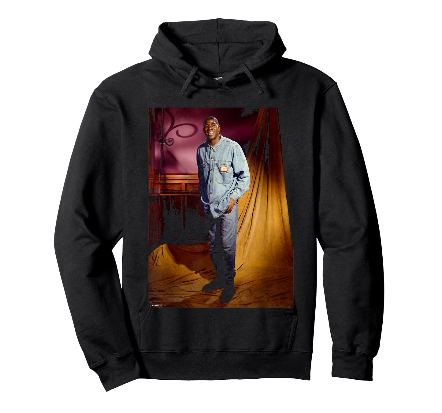 Basketball Legend Magic Johnson LA Lakers by Michael Grecco T-Shirt