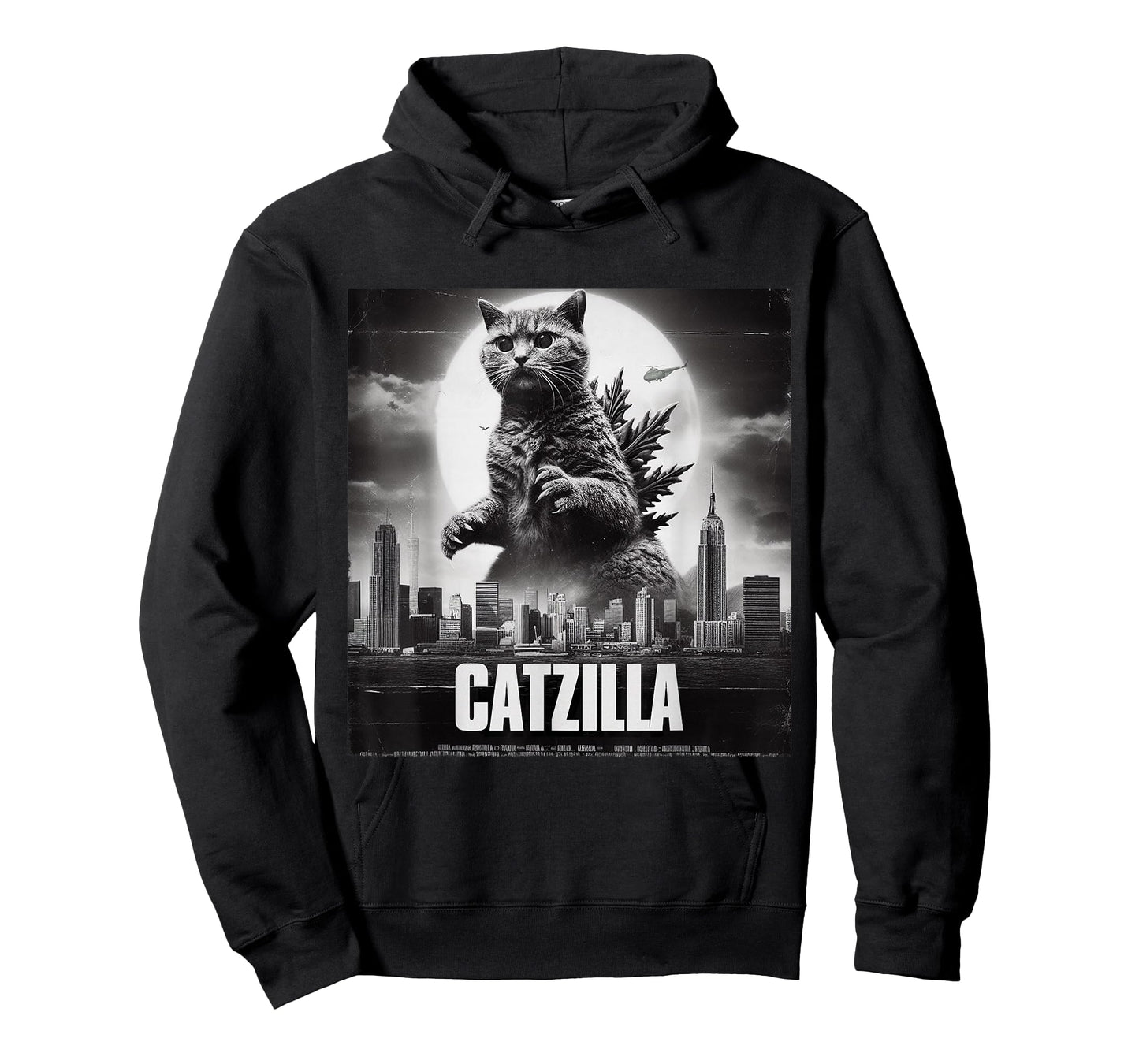 Catzilla Cat Japanese Art Funny T-Shirt