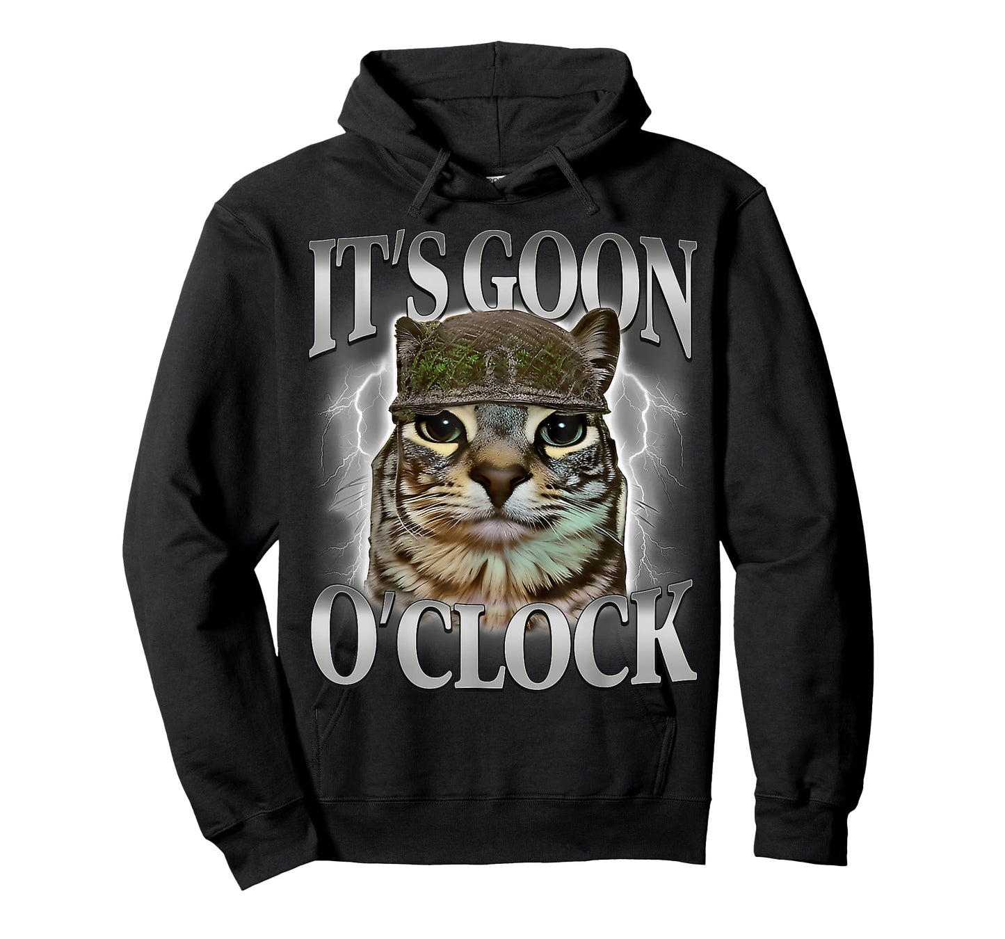 It's Goon O'clock Funny Cat Gen Z Joke Men Women T-Shirt