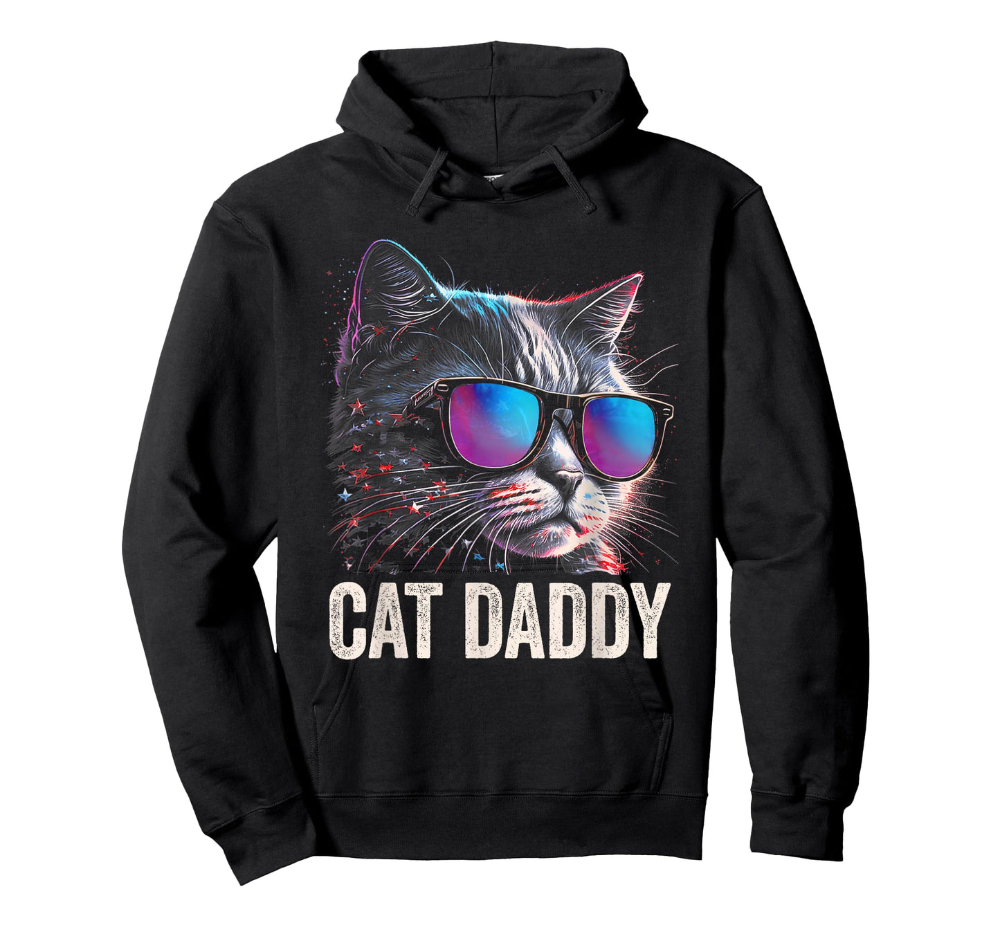 Cat Daddy Shirt Cat Sunglasses Cool Cat Dad Men Father T-Shirt