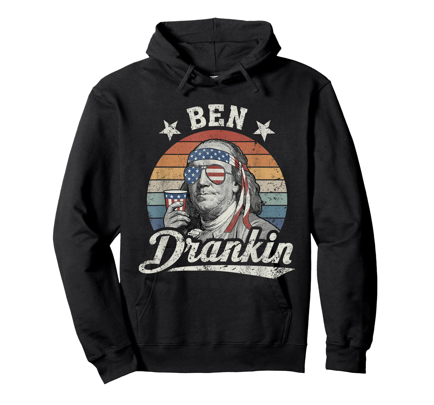 Ben Drankin Funny 4th of July Vintage T-Shirt