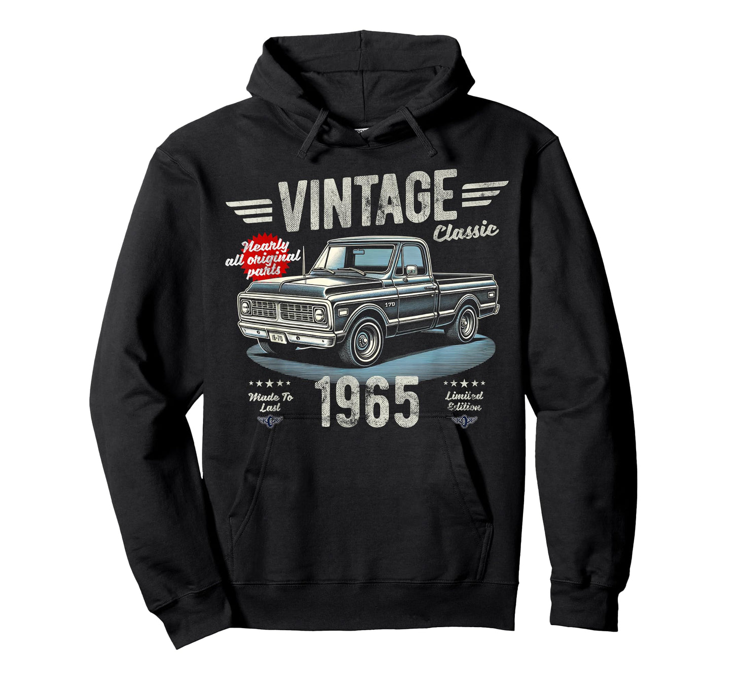 60th Birthday Born 1965 Vintage Funny Retro Pickup Truck T-Shirt