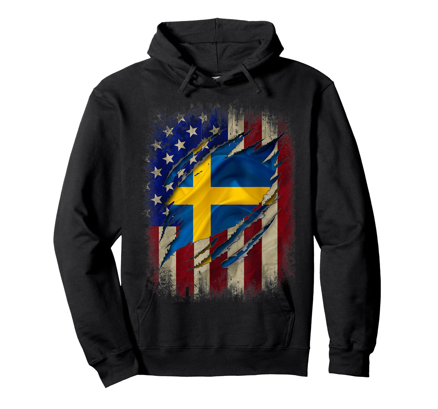 Swedish American Flag tshirt Swedish Blood Inside Me shirt
