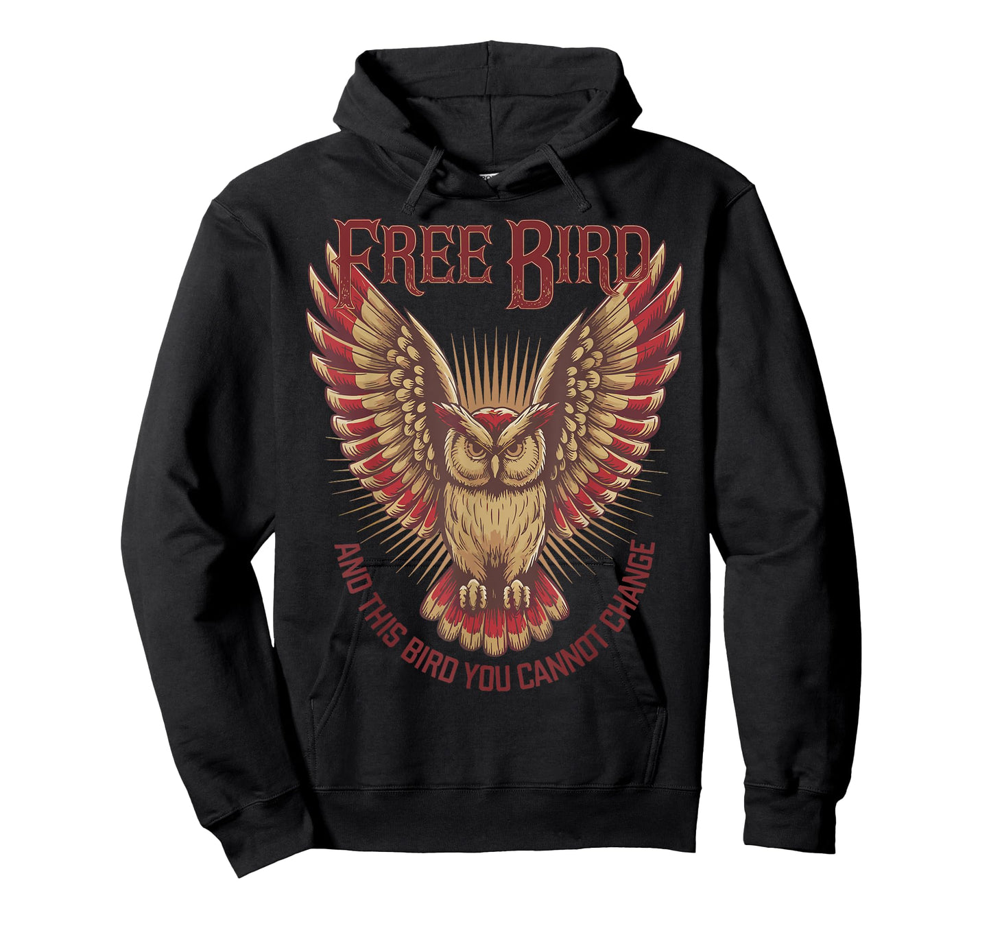 Free Bird Owl Wisdom Independence Strength Freedom T-Shirt