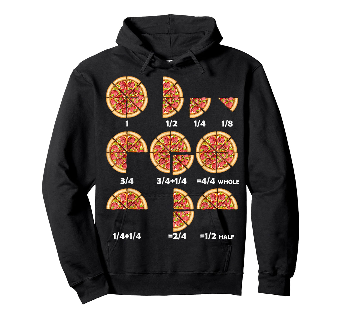 Maths Day Costume Idea Kids Teachers Pizza Slice Fraction T-Shirt