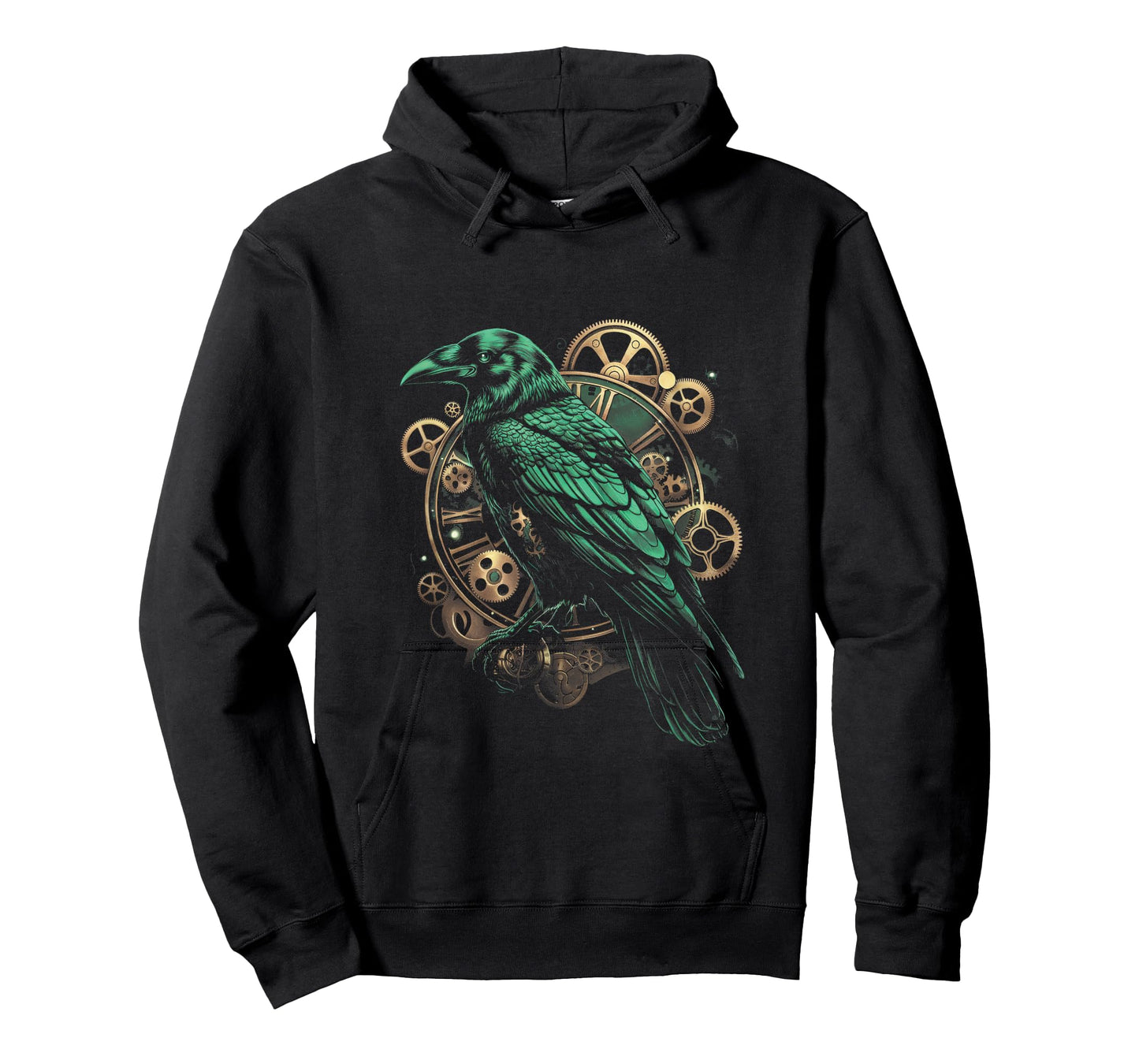 Crow Steampunk Gears Raven art Steampunk bird T-Shirt