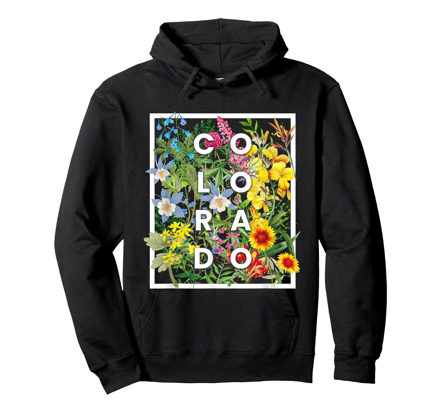 Flowers of Colorado Word Art - Coloradan Pride T-Shirt