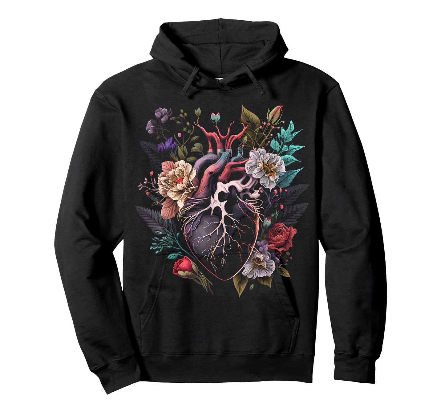 Anatomical Heart And Flowers Show Your Love T-Shirt