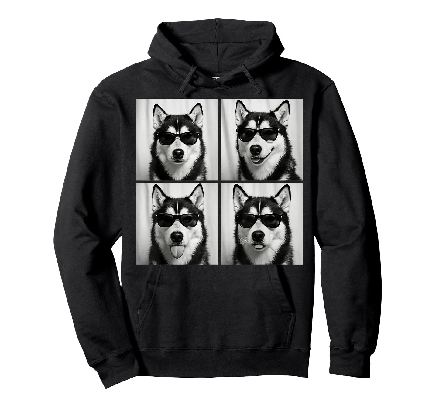 Funny Siberian Husky Lover Cute Huskies Dog Photo Booth T-Shirt