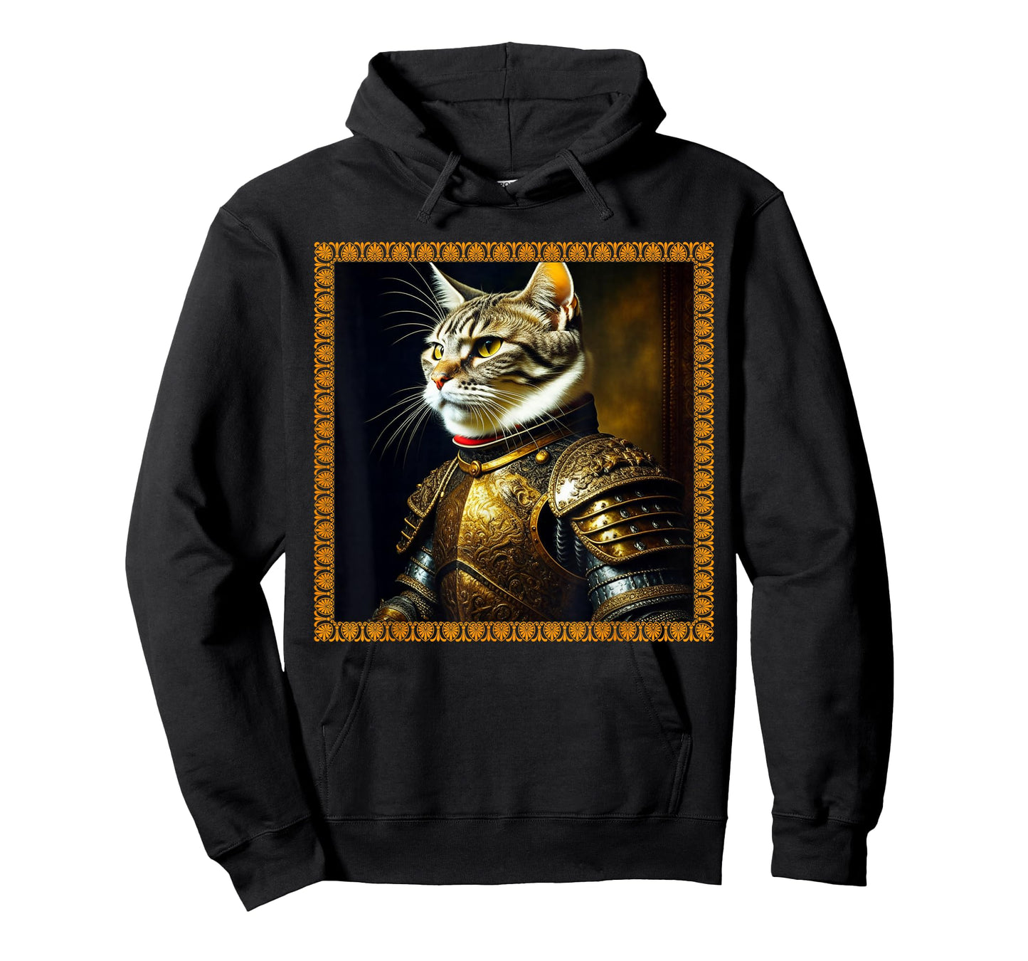Funny CAT Medieval Portrait Renaissance Oil Painting Pet T-Shirt
