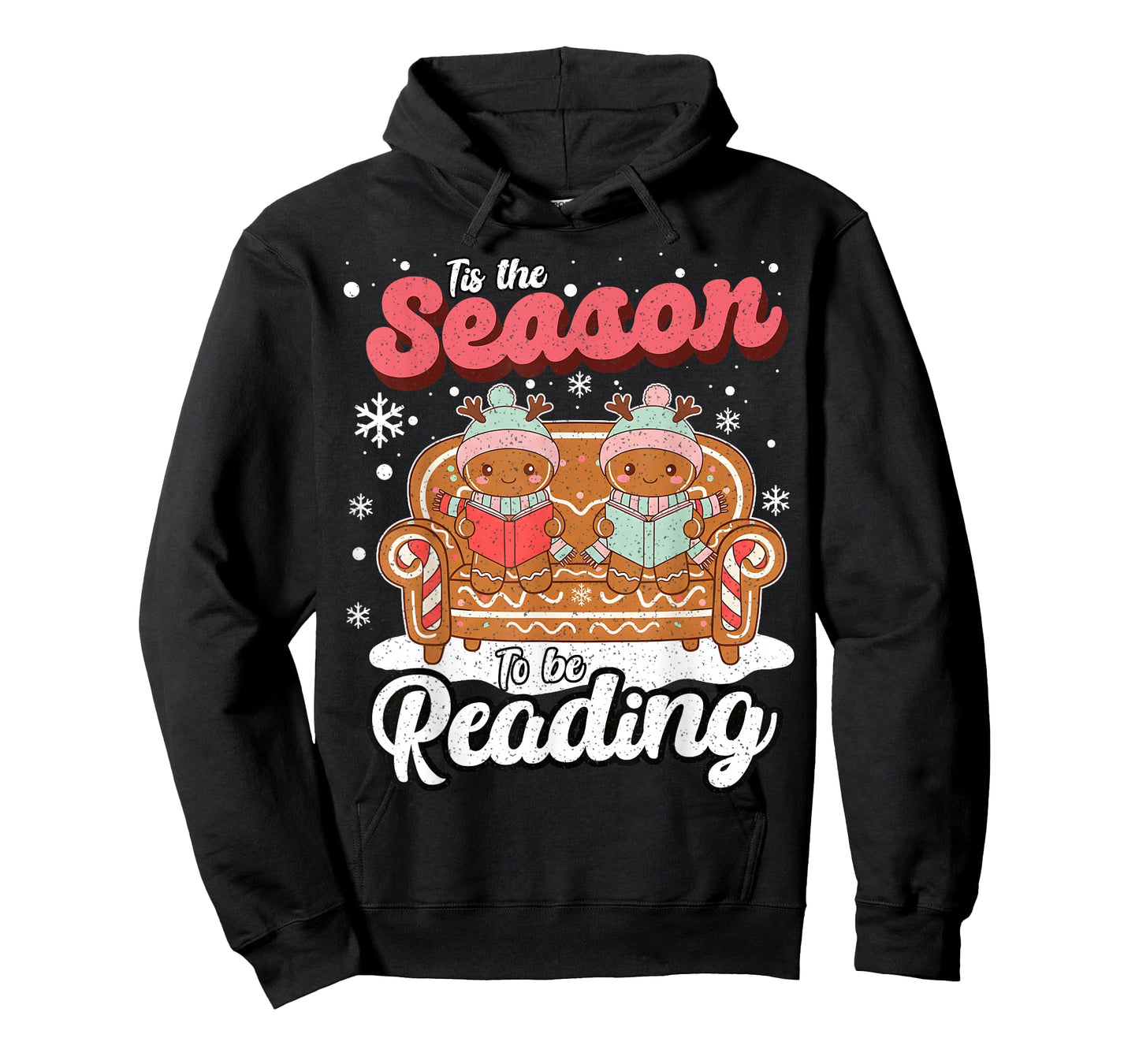 Christmas School Teacher Retro Librarian Groovy Xmas Books T-Shirt