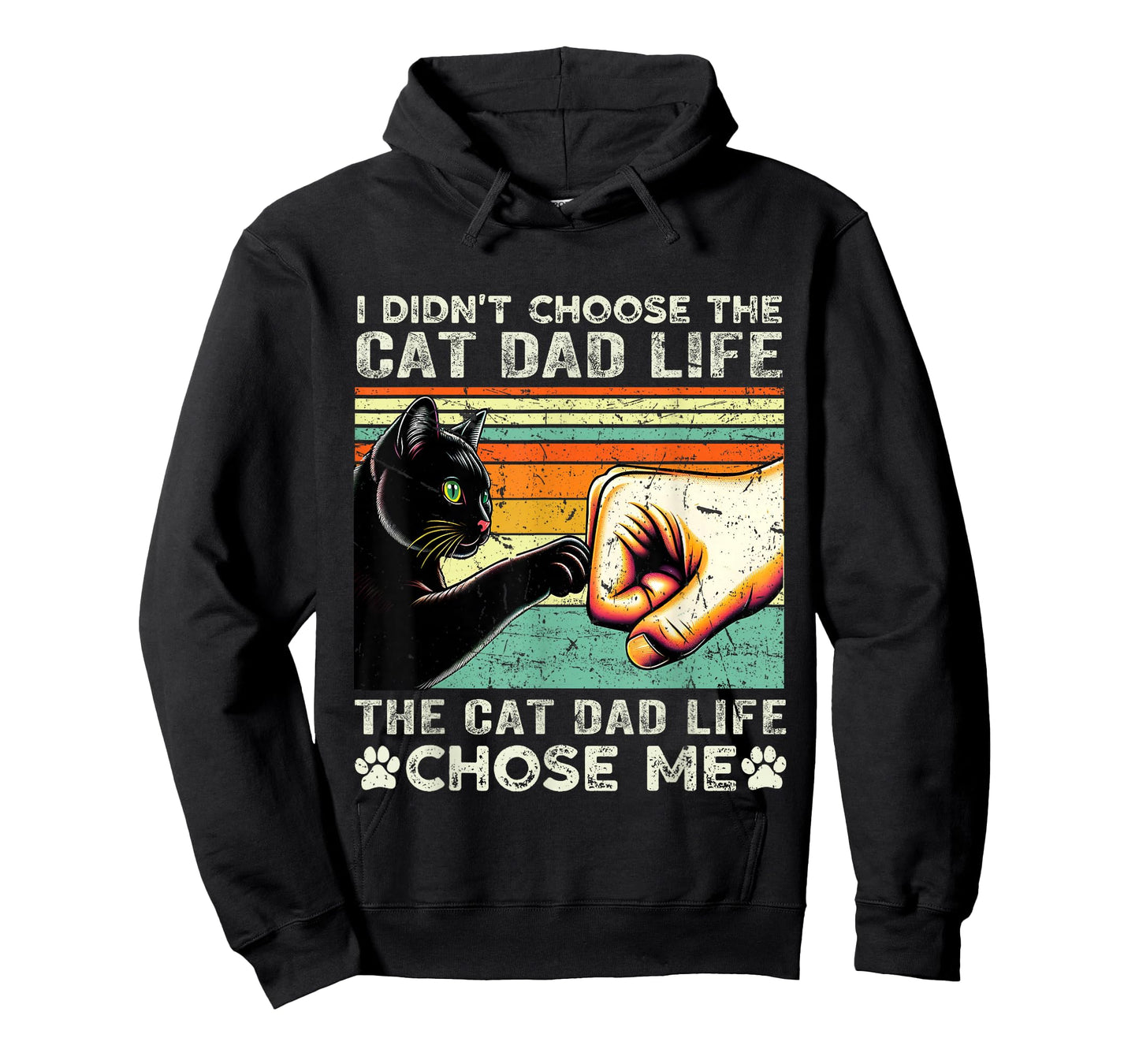 I Didn't Choose The Cat Dad Life funny cat lovers vintage T-Shirt