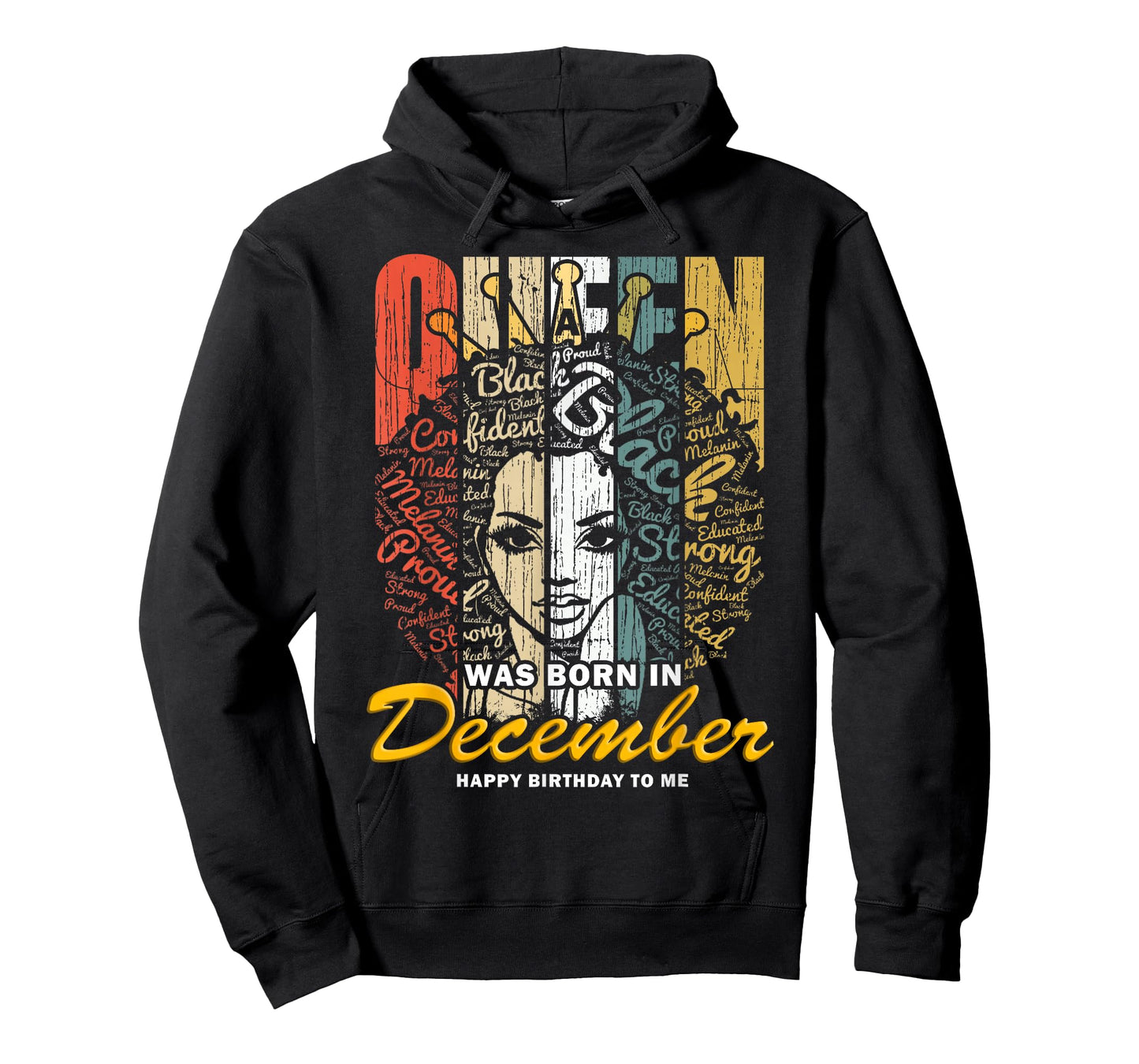 December Birthday Queen Shirts for Women Black Girl Magic T-Shirt