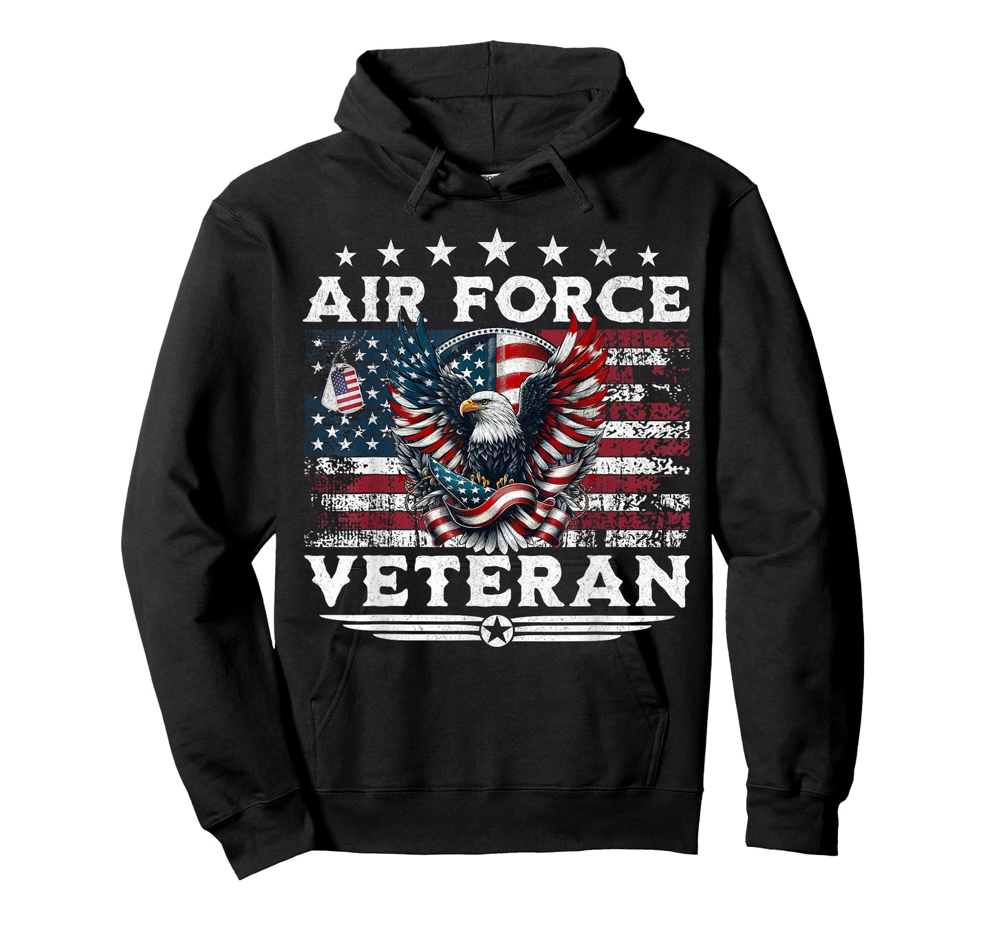 Veteran US Air Force American USA Flag Patriotic Veterans T-Shirt