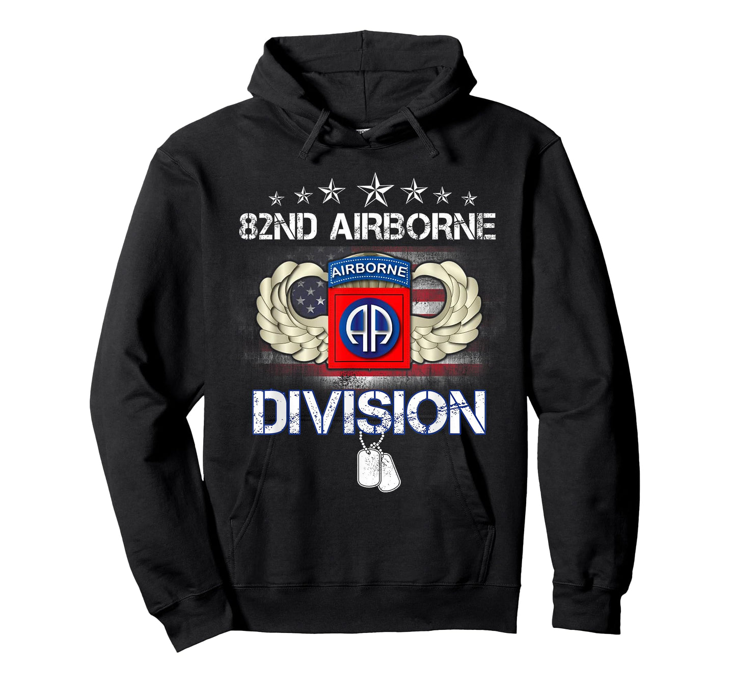 U.S. 82nd Airborne Division Vintage American Flag Gifts T-Shirt