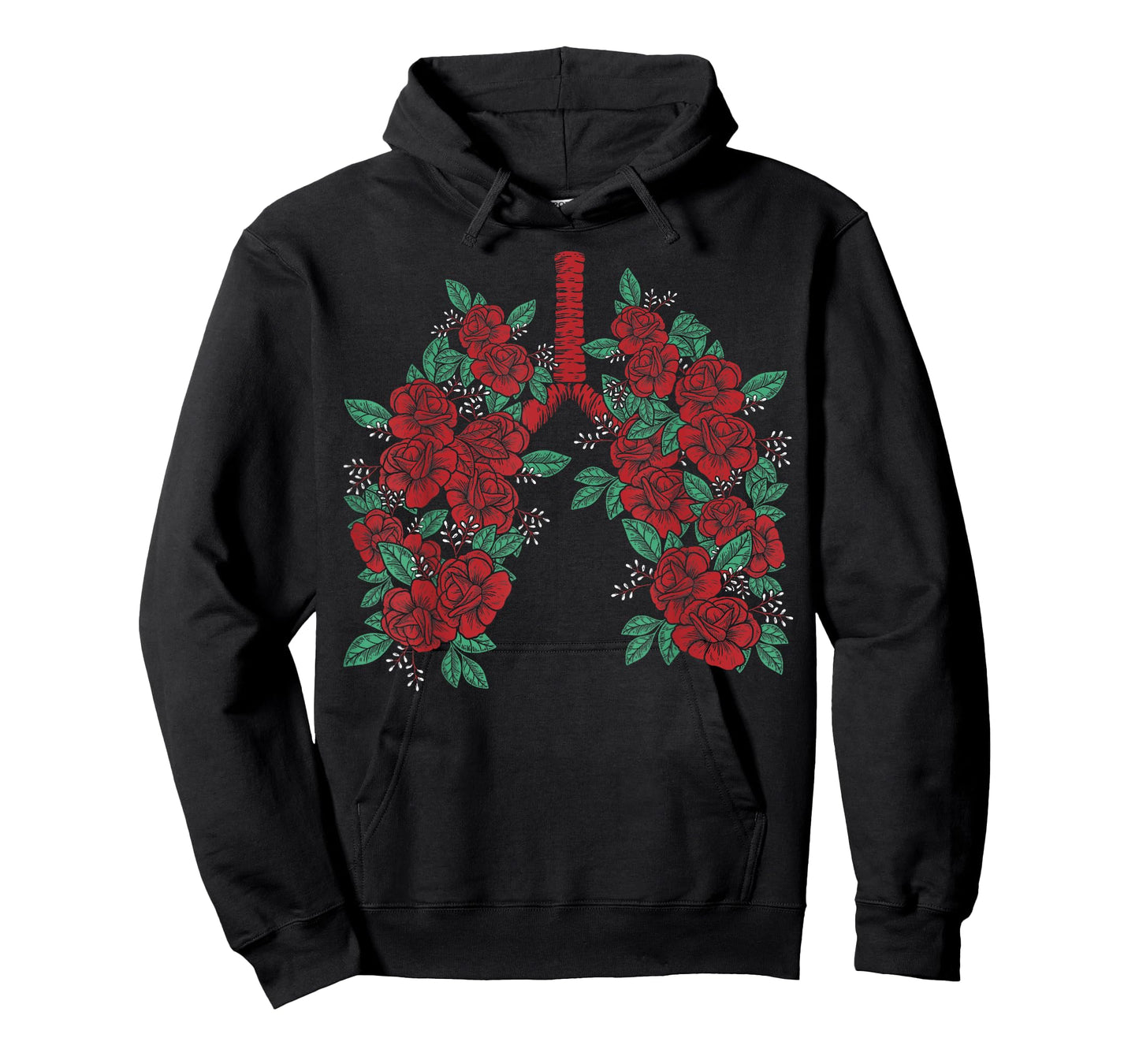 Anatomical Lungs Flowers Medical Science Anatomy Themed T-Shirt