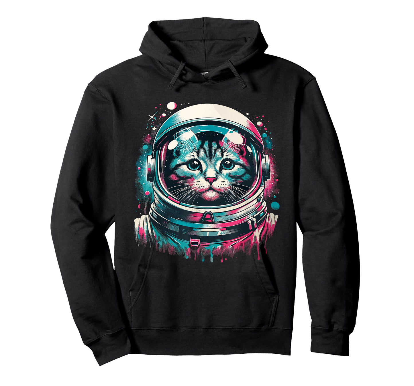 Funny Space Cat Mom Cat Dad Men Women Kids Astronaut Space T-Shirt