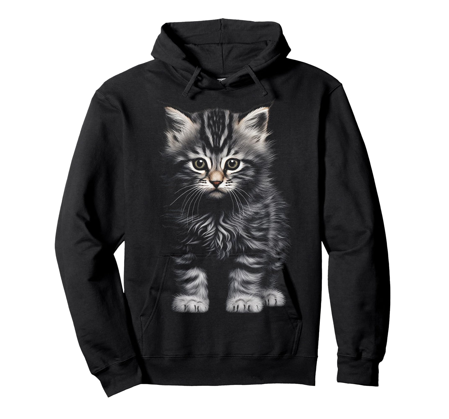 C@tLav Cat Graphic Unisex-Adults and Kids T-Shirt, Black, Small