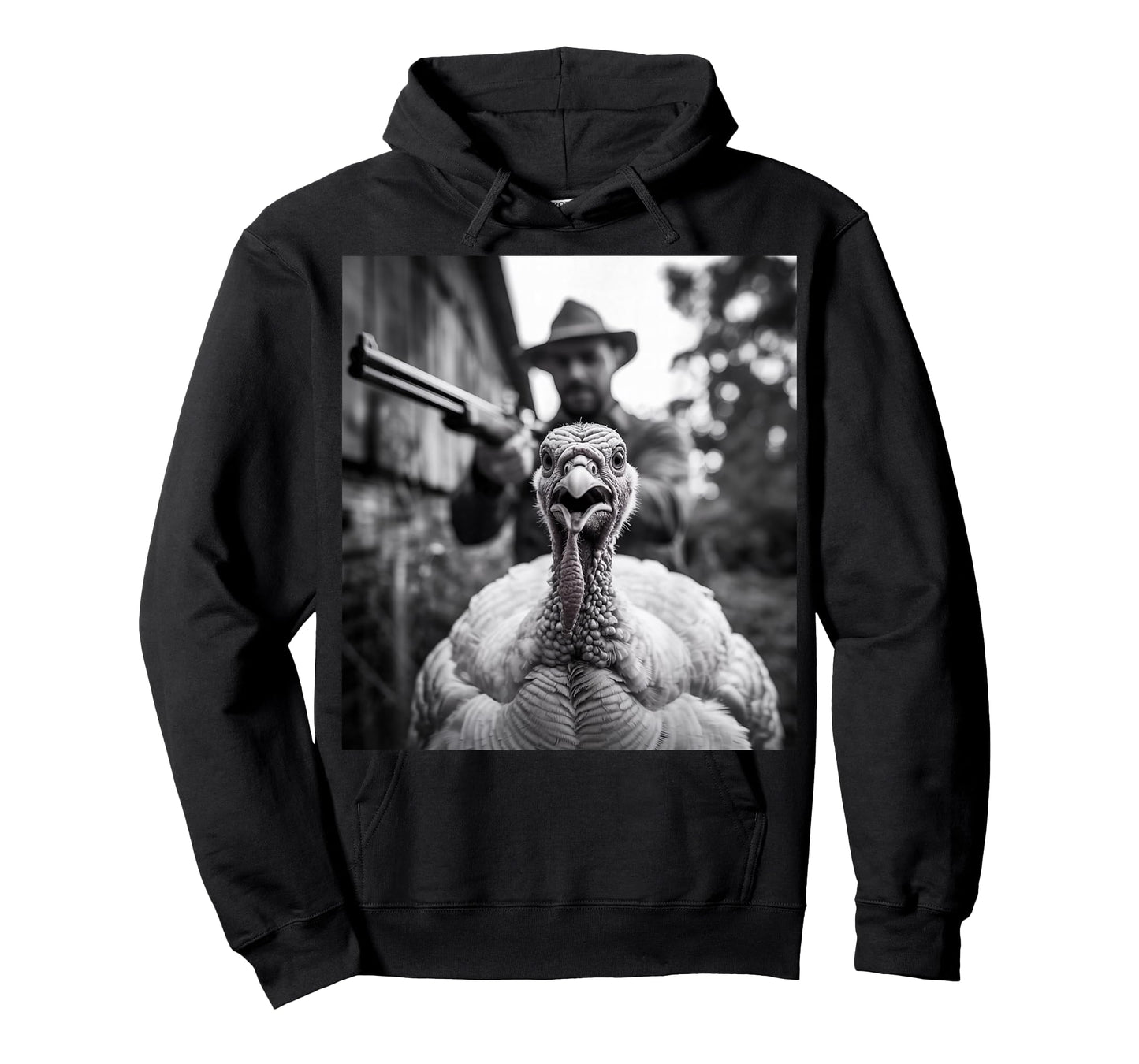 Funny Thanksgiving Turkey Selfie Escaping Christmas T-Shirt