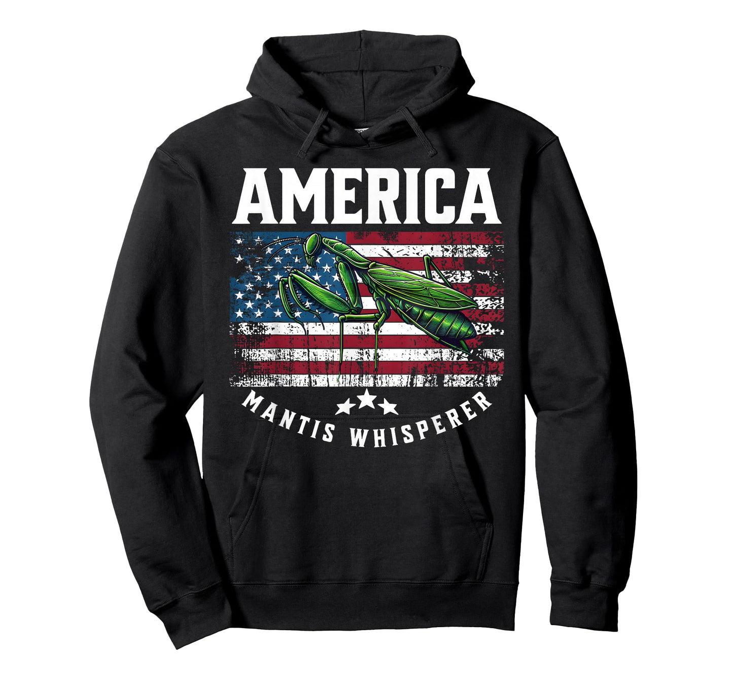 Vintage Patriotic Novelty Praying Mantis Whisperer T-Shirt