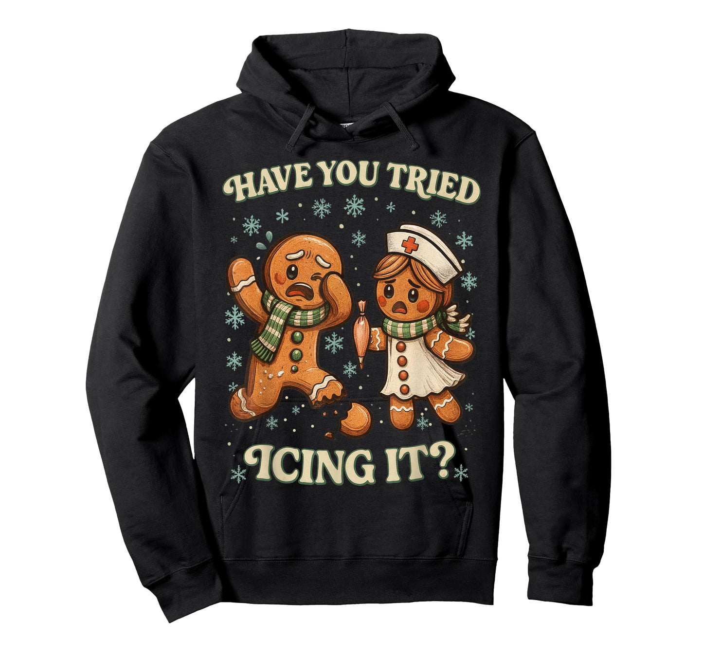 Have You Tried Icing It ? Funny Christmas Gingerbread T-Shirt
