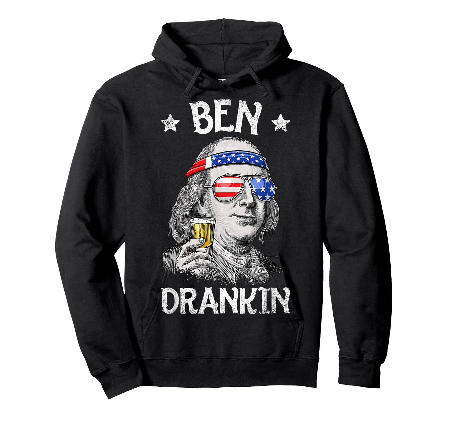 Ben Drankin 4th July Benjamin Franklin Men American T-Shirt