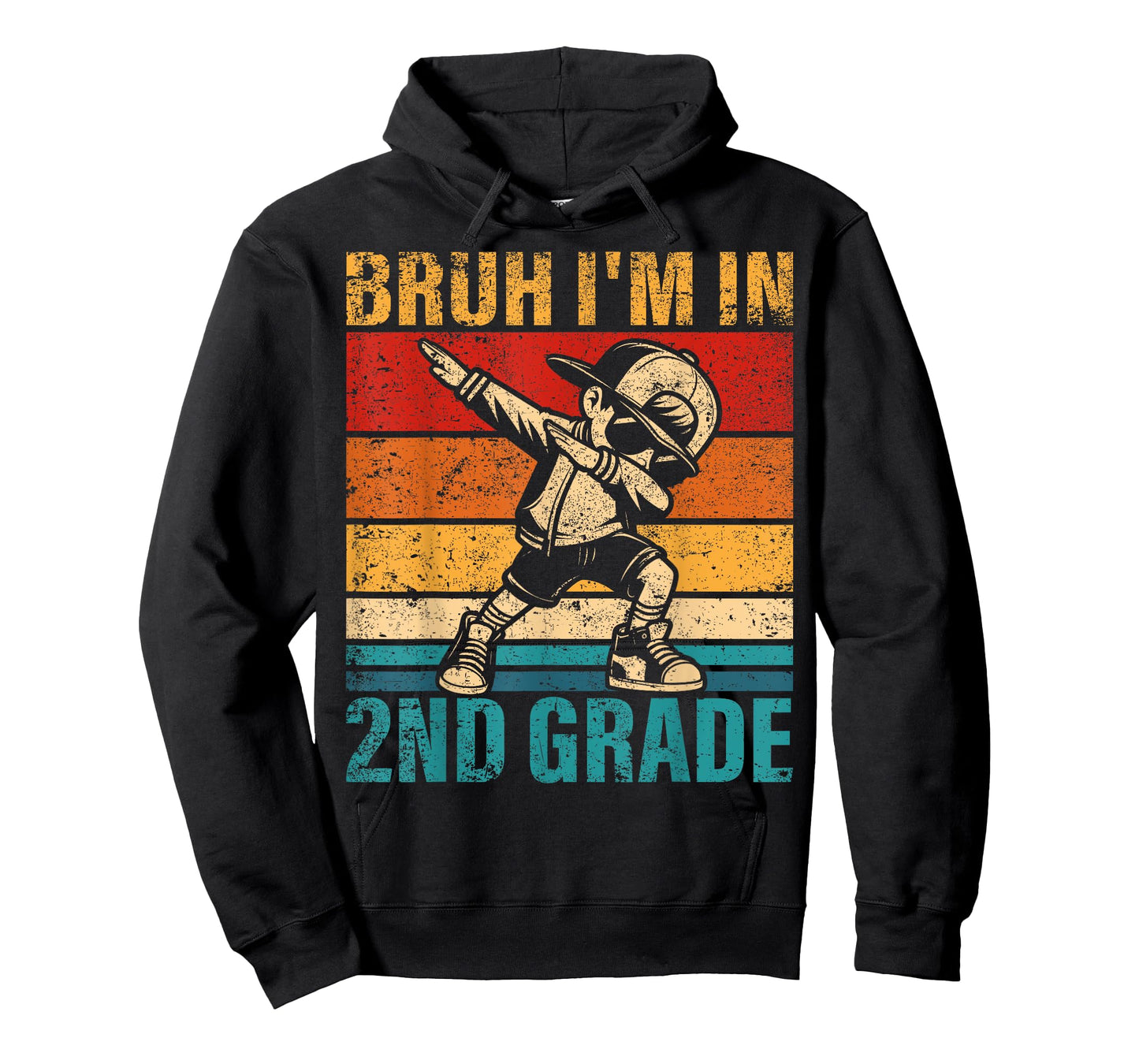 Second Grade Dabbing Boy Bruh I'm in 2nd Grade Student T-Shirt