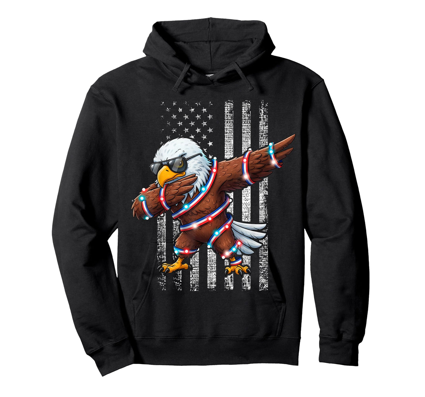 Eagle Dabbing American Flag T-Shirt