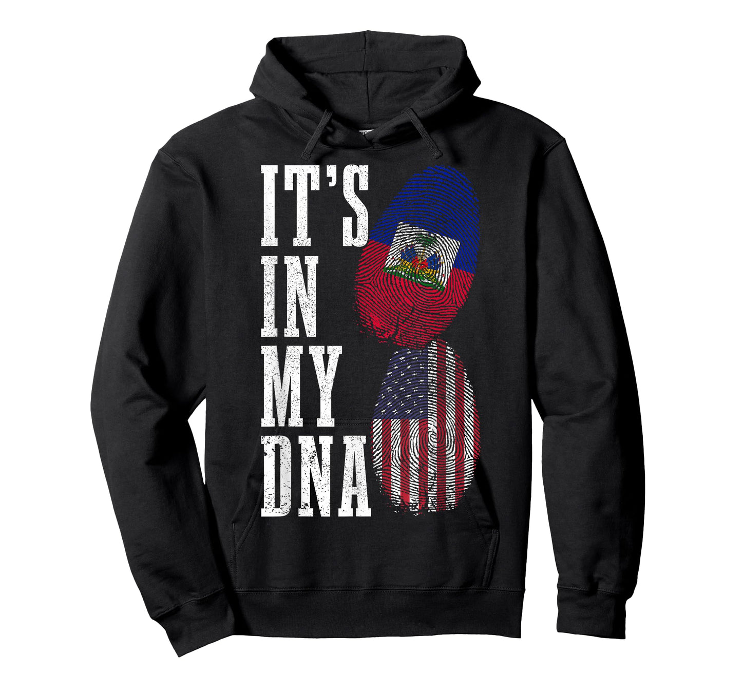 Haiti USA It's in My DNA American Flag Pride Haitian Roots T-Shirt