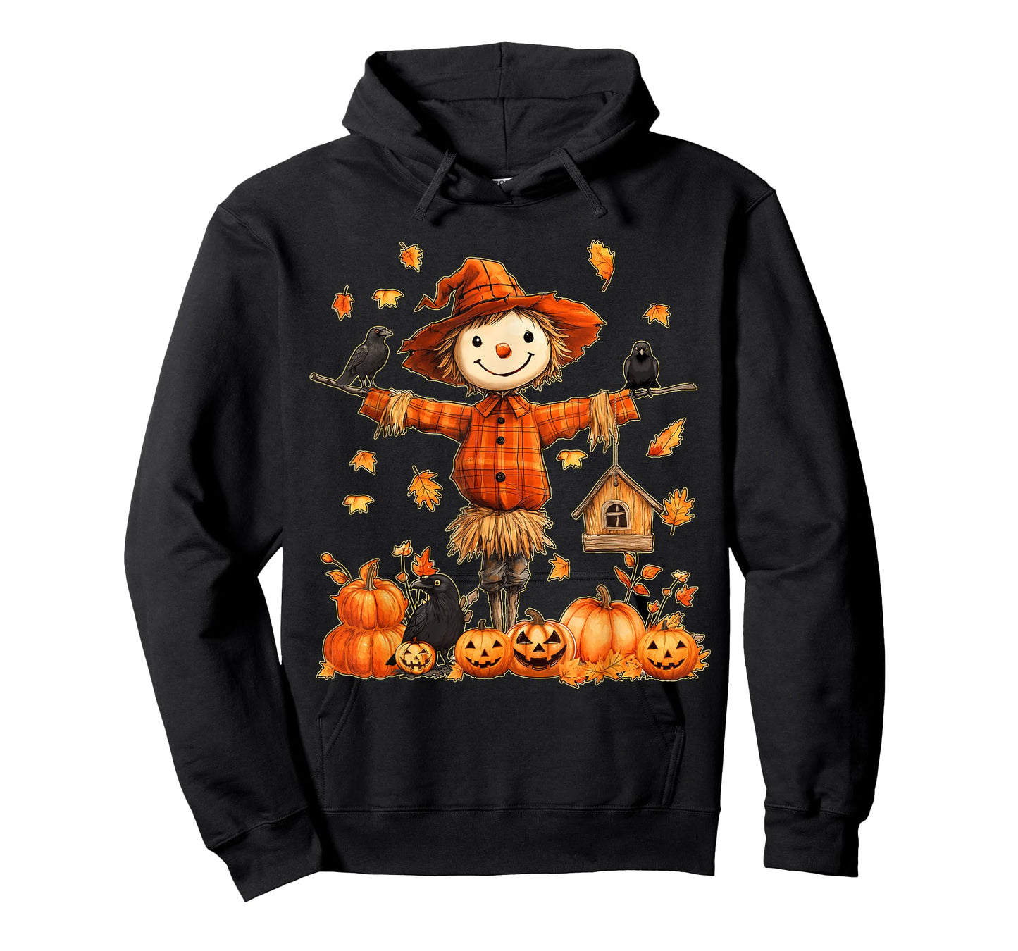 Cute Scarecrow Pumpkin Thanksgiving Halloween Hello Fall T-Shirt