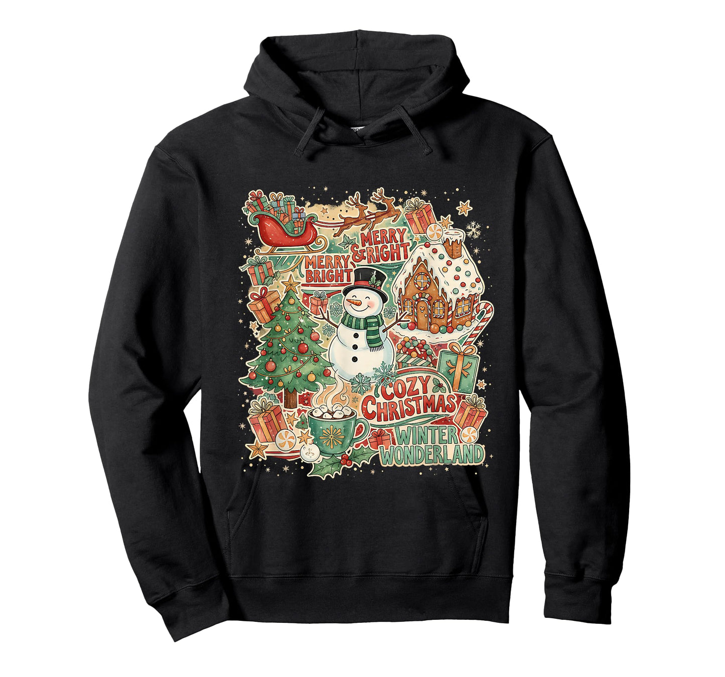 Cozy Christmas Winter Wonderland Holiday Design T-Shirt