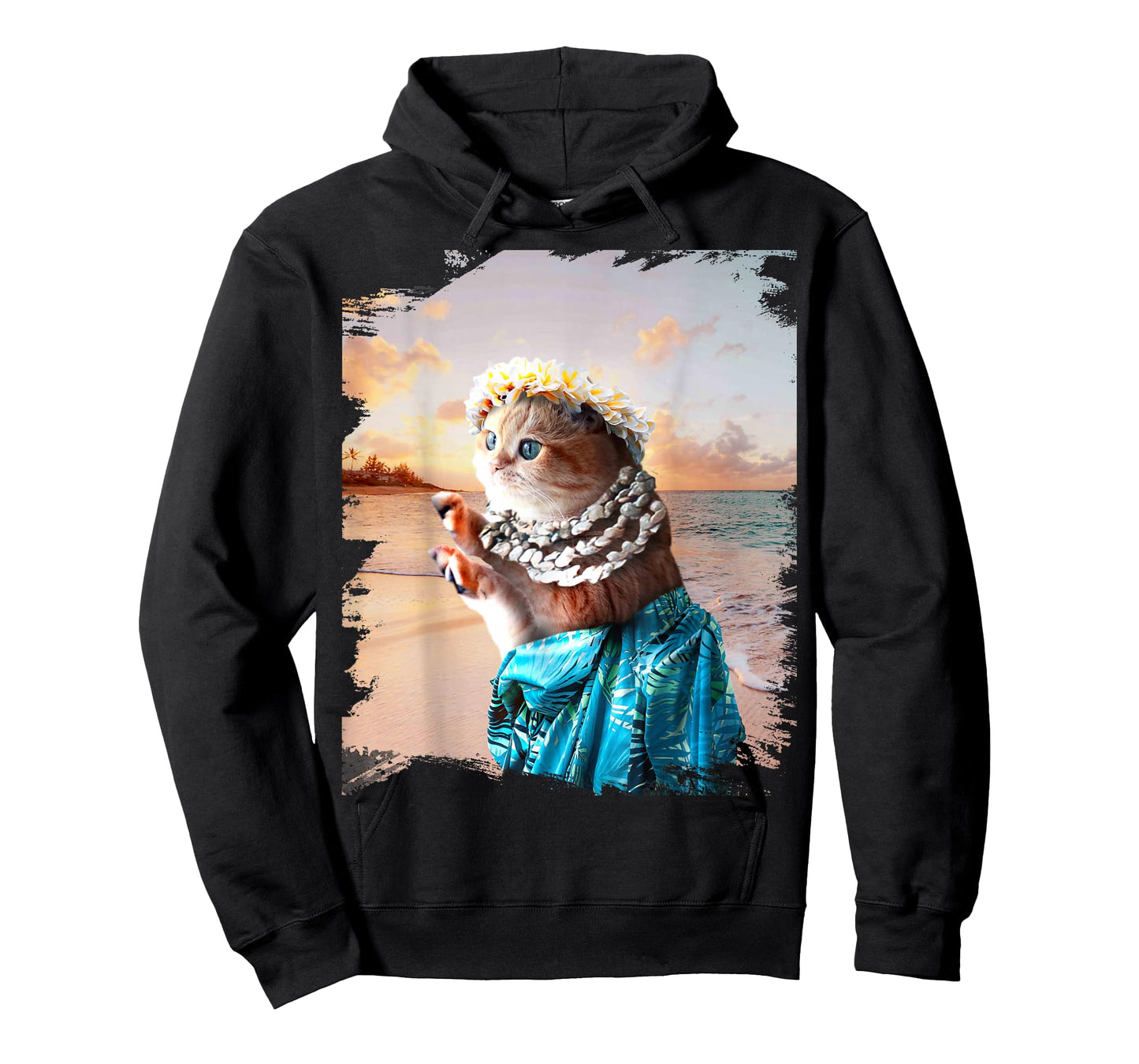 Funny Aloha Hawaiian Cat T-Shirt