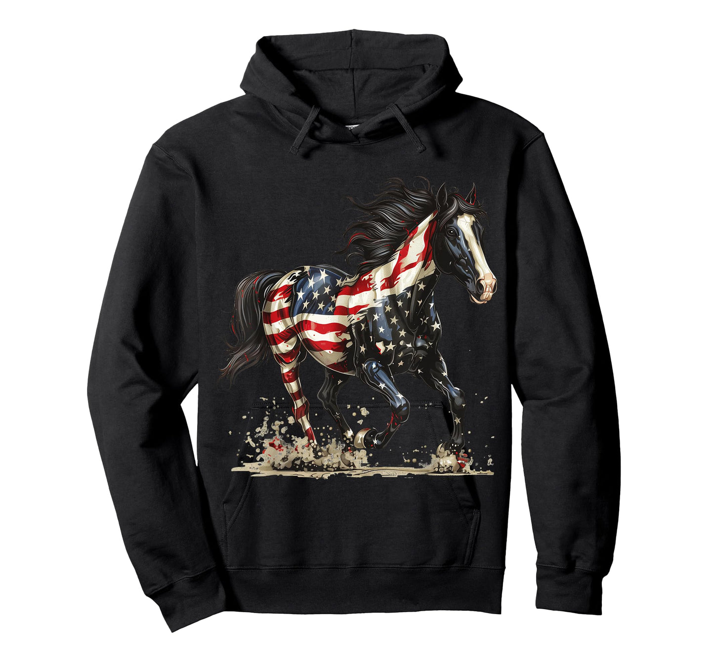 Patriotic Horse USA Flag Vintage Horse 4th of July T-Shirt