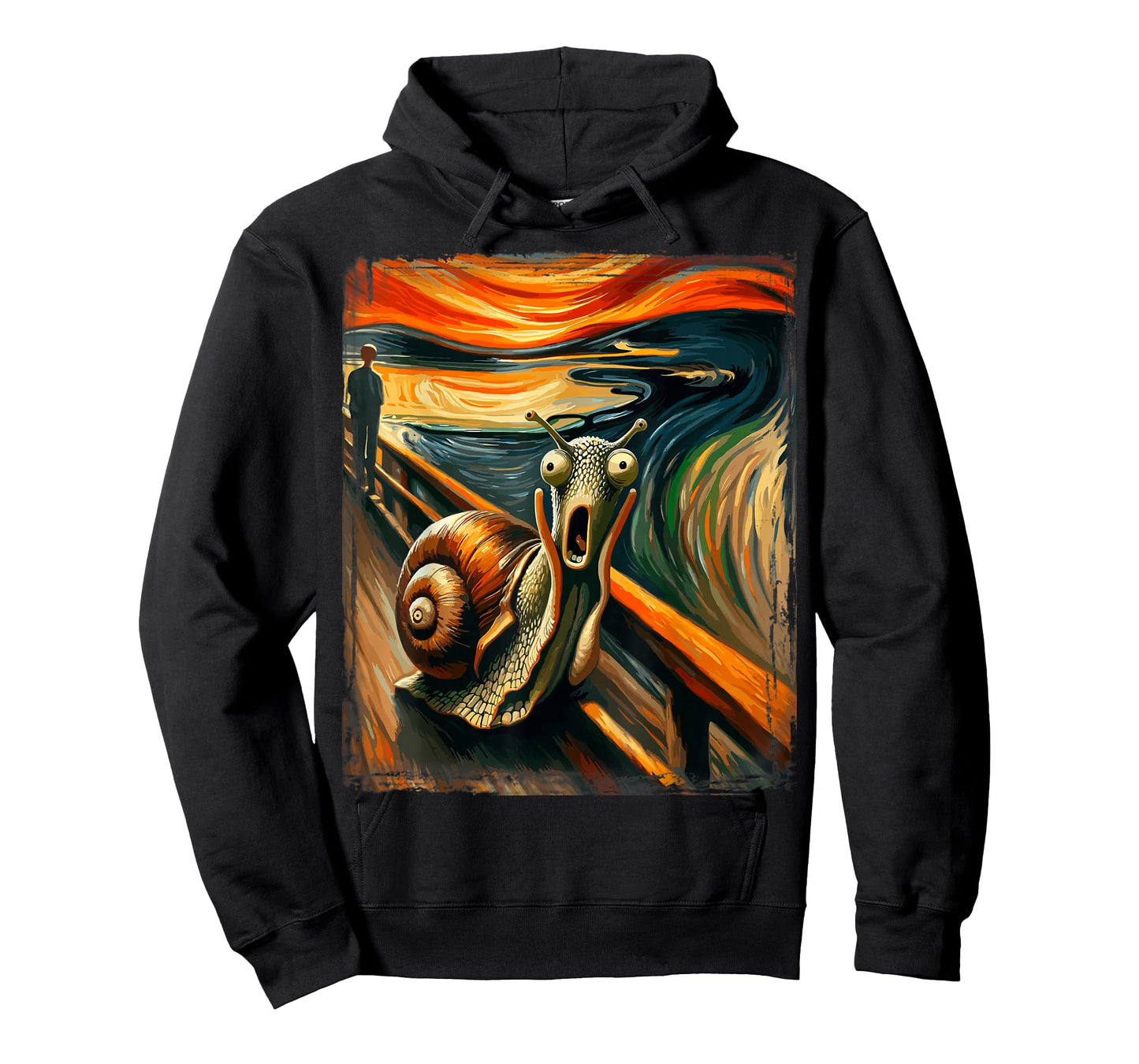 Artistic Scream Parody Funny Animal Painting Art Humor Snail T-Shirt