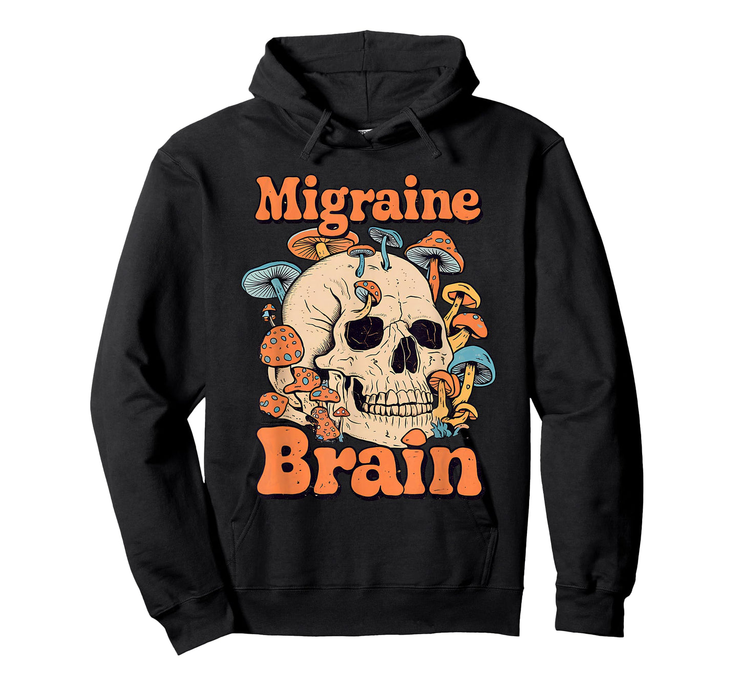 Chronic Migraine Awareness Month Brain Skull Purple Ribbon T-Shirt