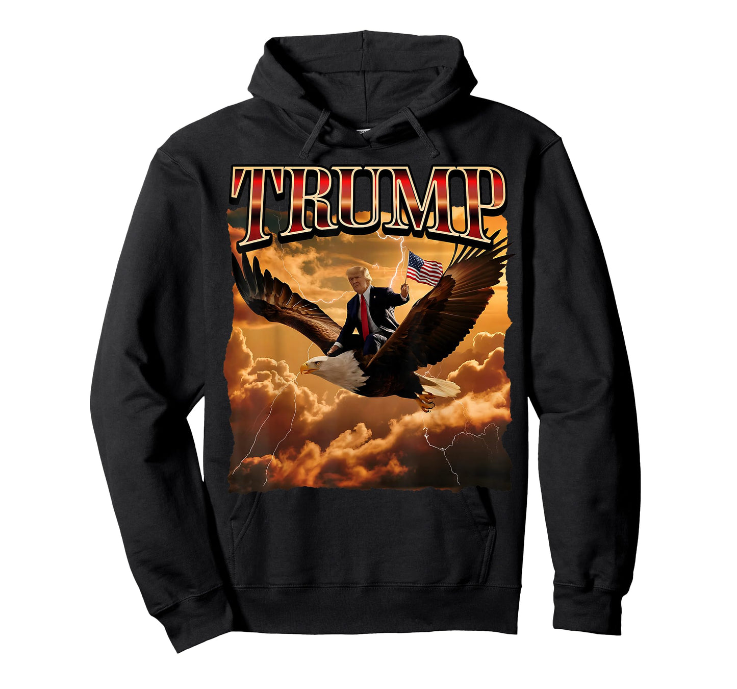 Trump 2024 Eagle Ride Retro Band Art T-Shirt