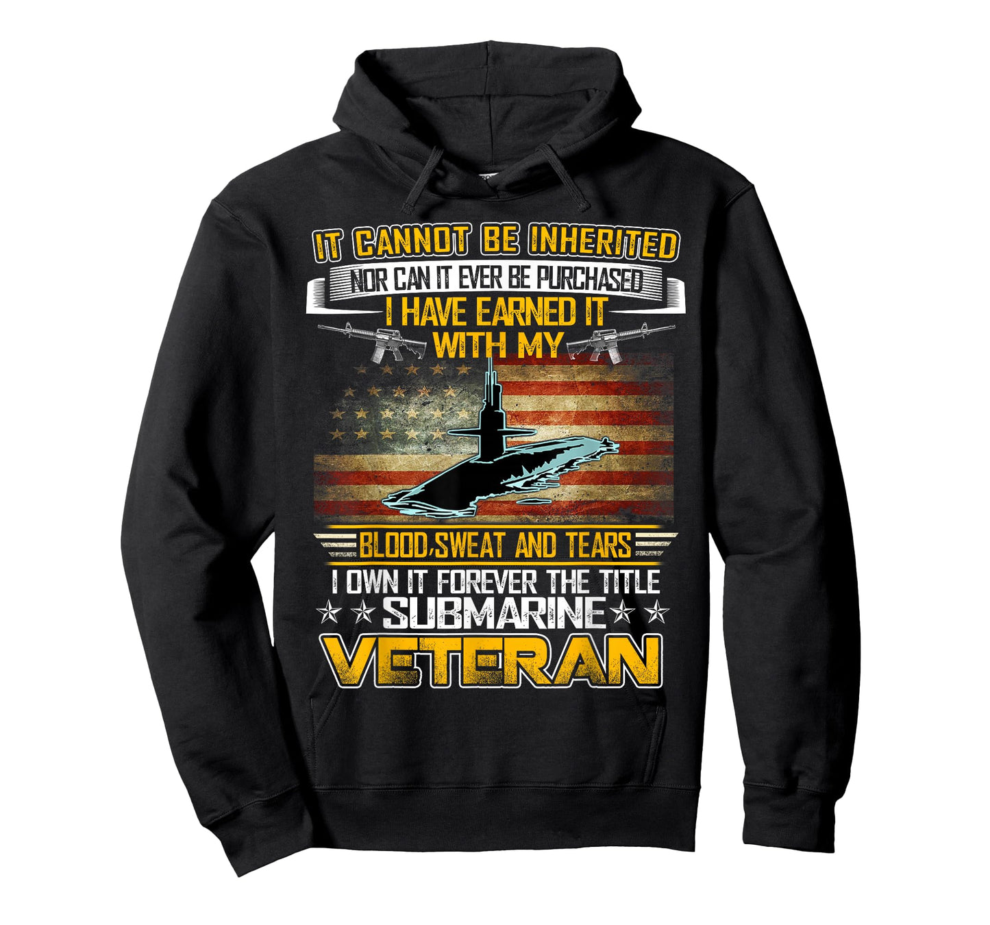 US Military Submarine US Flag Gifts for A Veteran Submariner T-Shirt