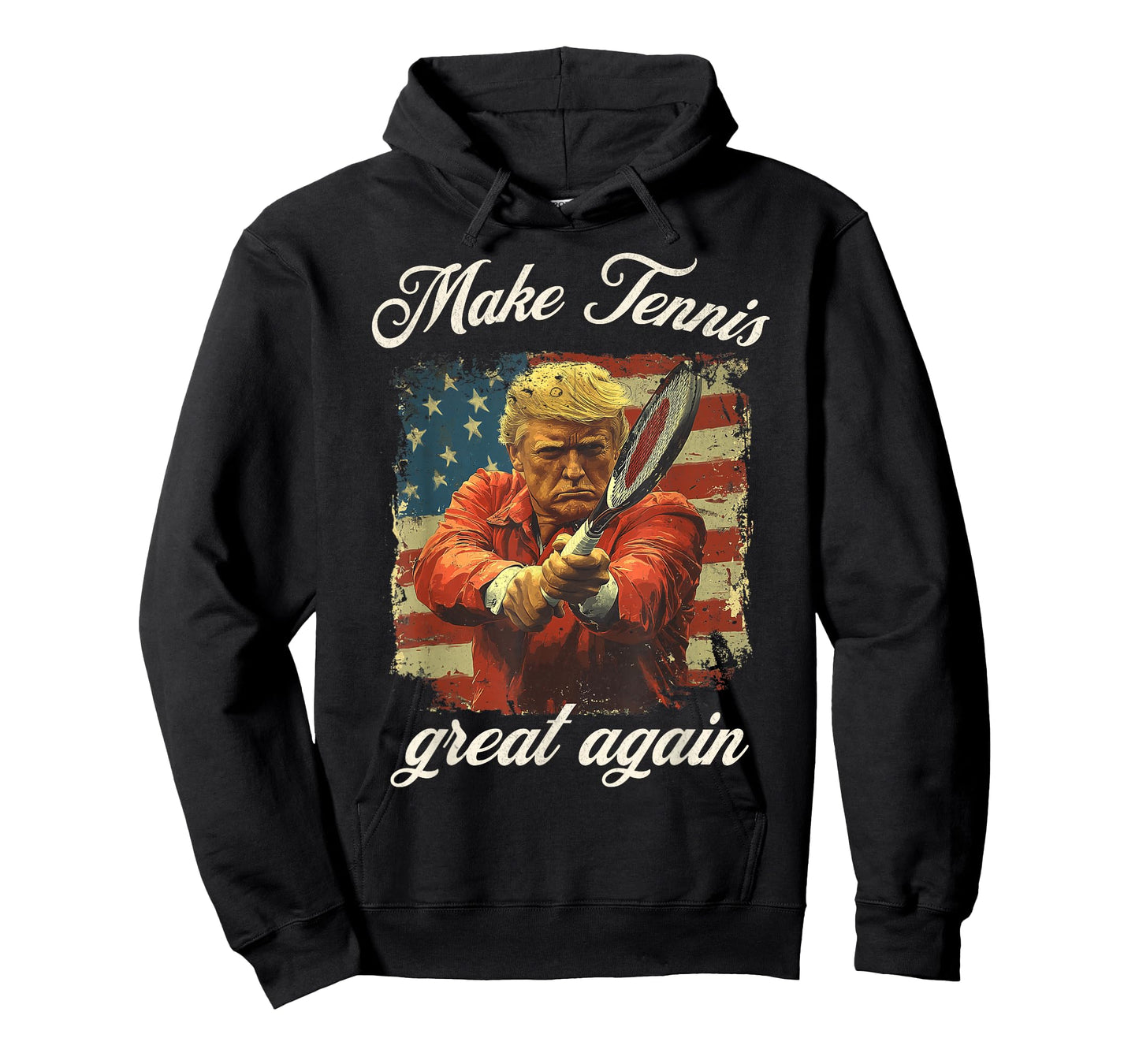 Make Tennis Great Again Funny Men Women American Retro T-Shirt