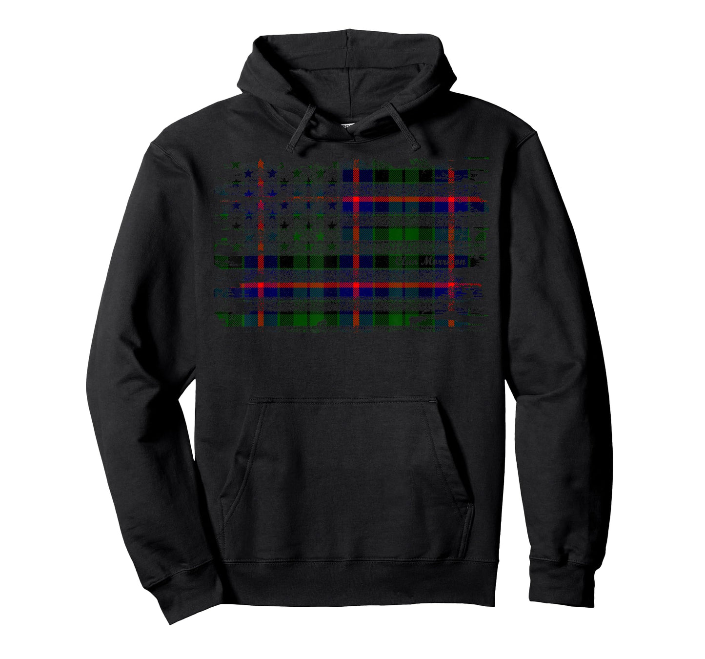 Morrison surname American Flag Scottish Clan Tartan Women Kids Men T-Shirt