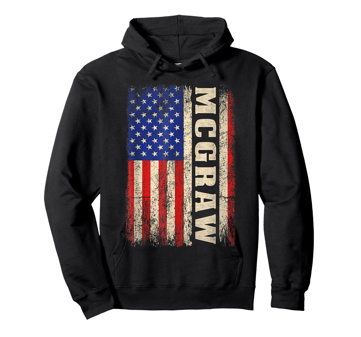 McGraw Last Name Shirt McGraw Name American Flag T-Shirt