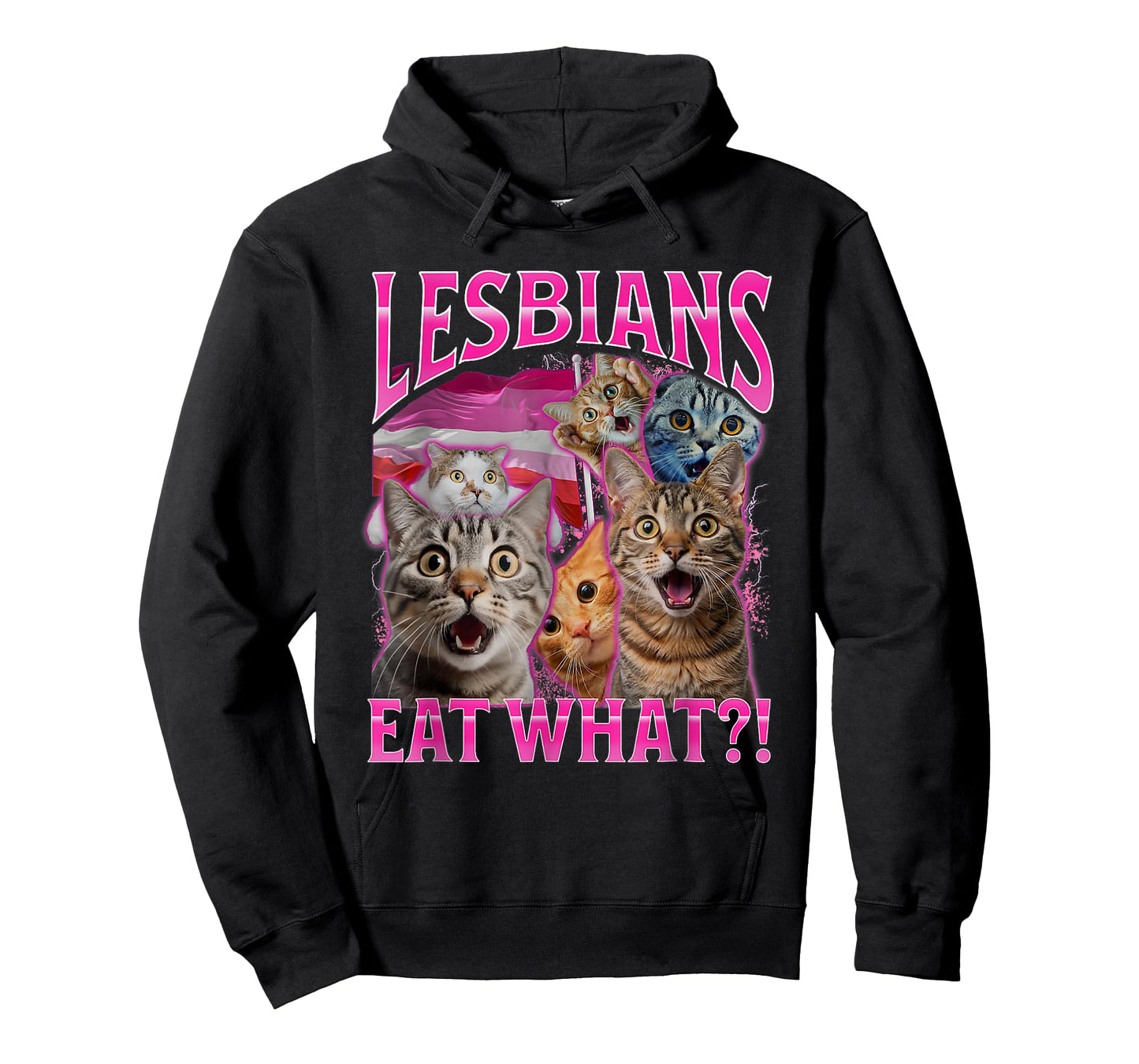 Funny Lesbians Shirt Cat Owner Lesbians Eat What T-Shirt