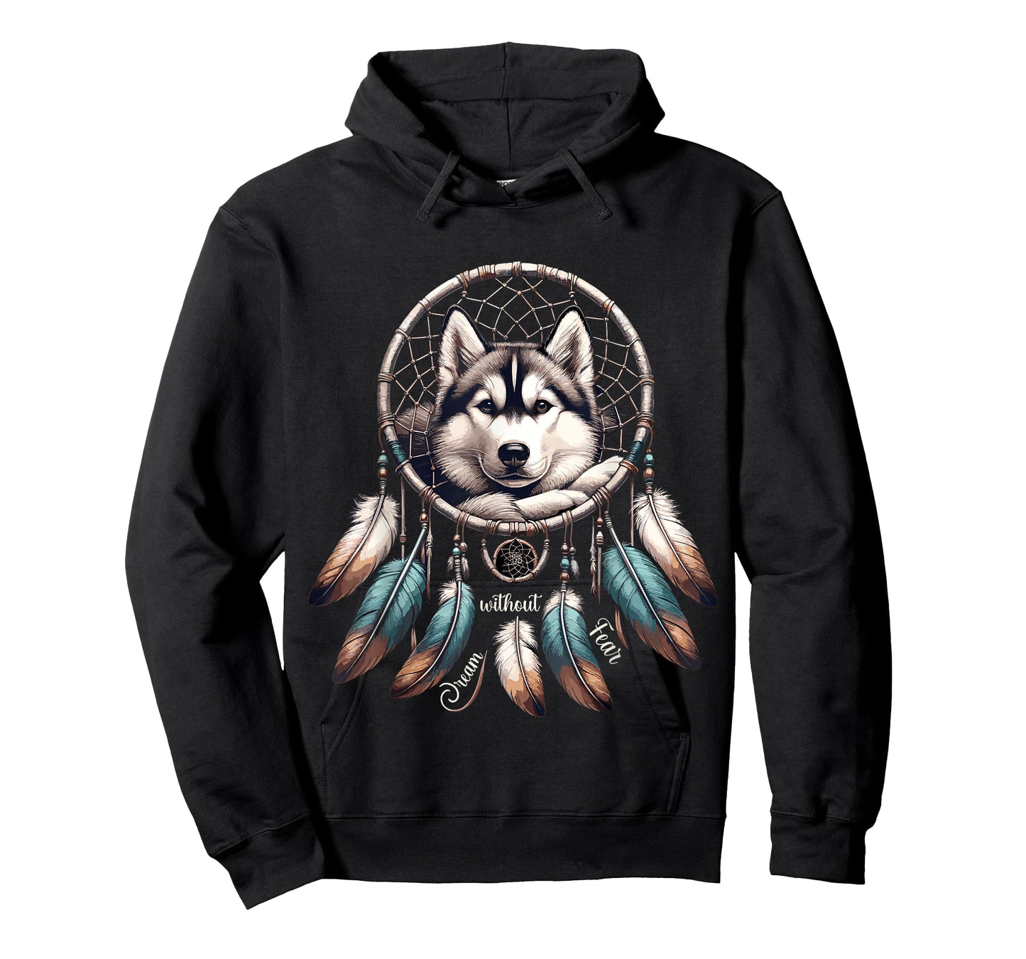 Dream Without Fear Wolf Dreamcatcher T-Shirt