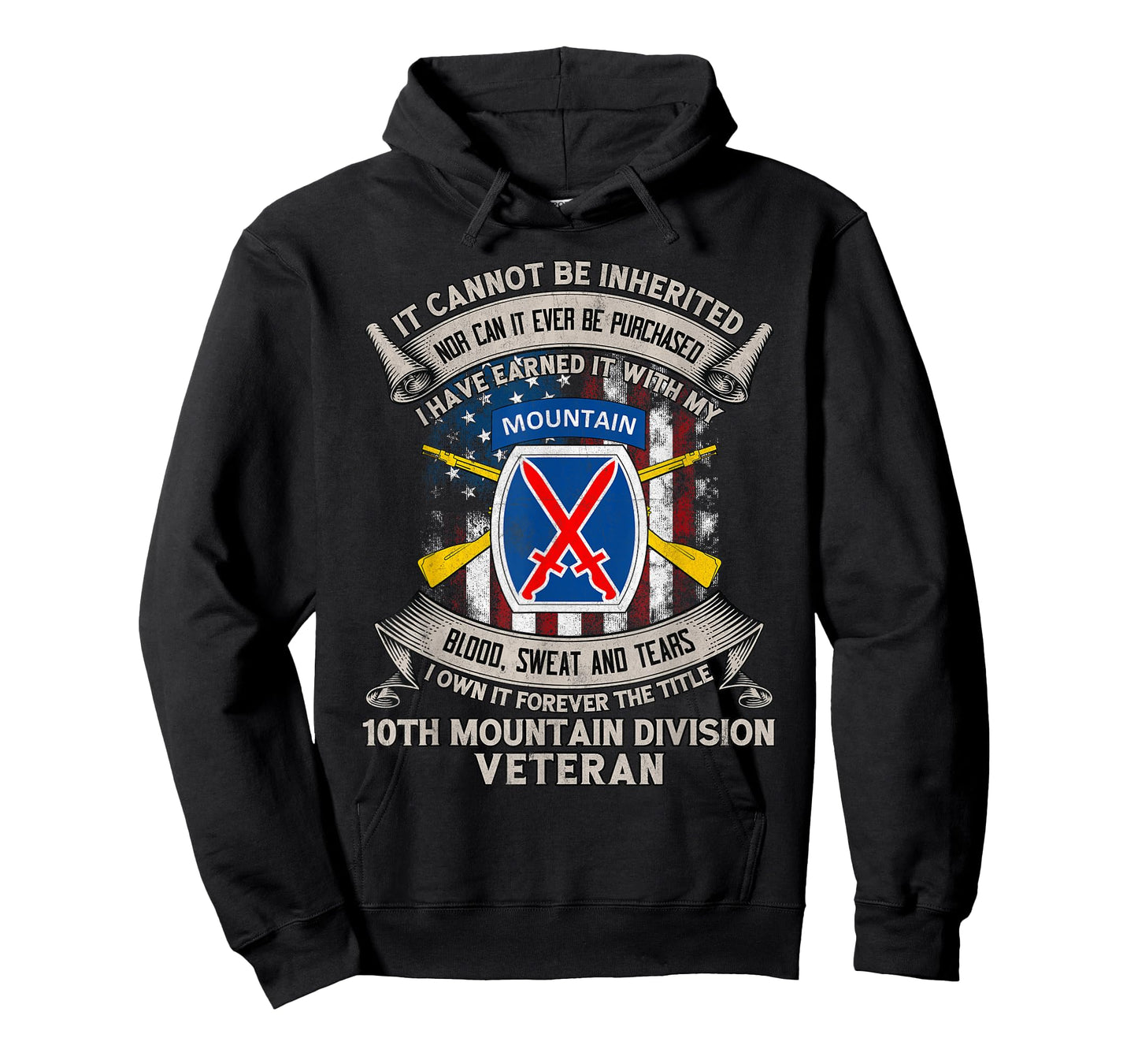 10th Mountain Division Veteran Fort Drum New York Gift Tee T-Shirt