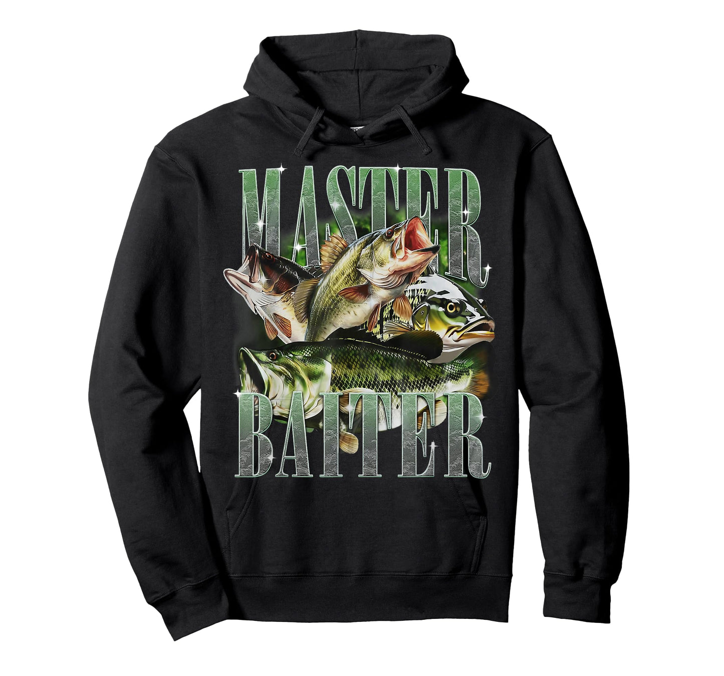 Master Baiter Bass Fishing Fisher Papa Dad Happy Fathers Day T-Shirt