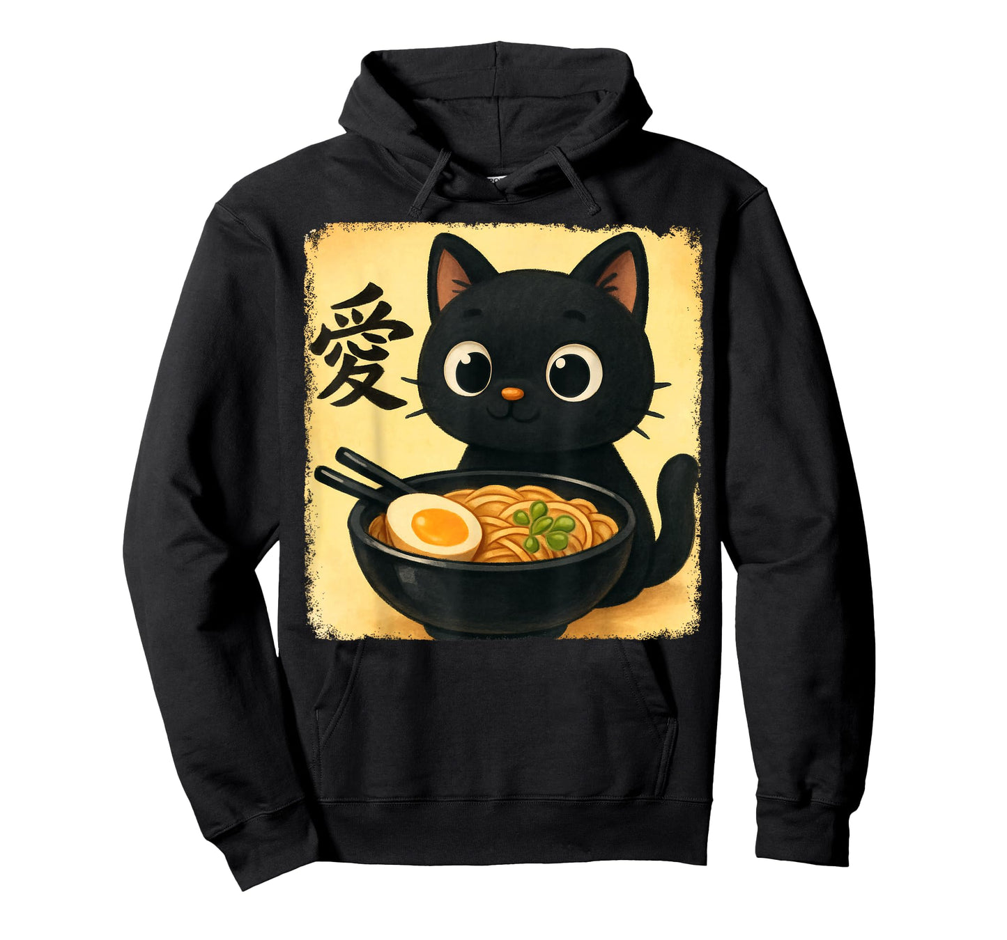 Funny Cat Ramen Graphic Japanese Kawaii Manga Anime T-Shirt