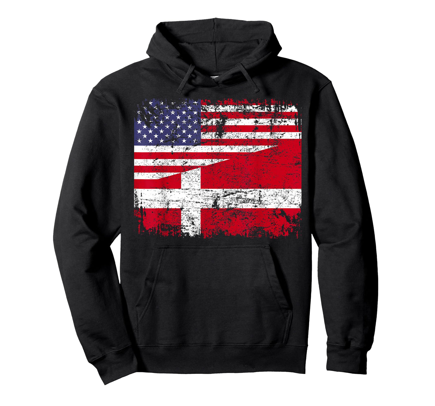 DANISH ROOTS | Half American Flag | DENMARK T-Shirt