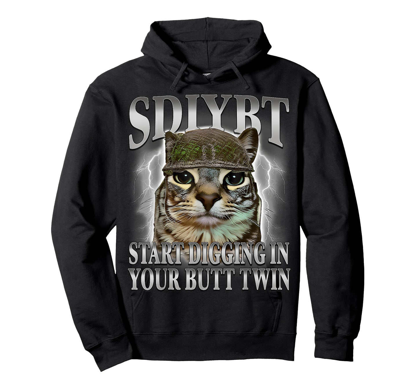 SDIYBT Start Digging in Your Butt Twin Cat Meme Funny T-Shirt